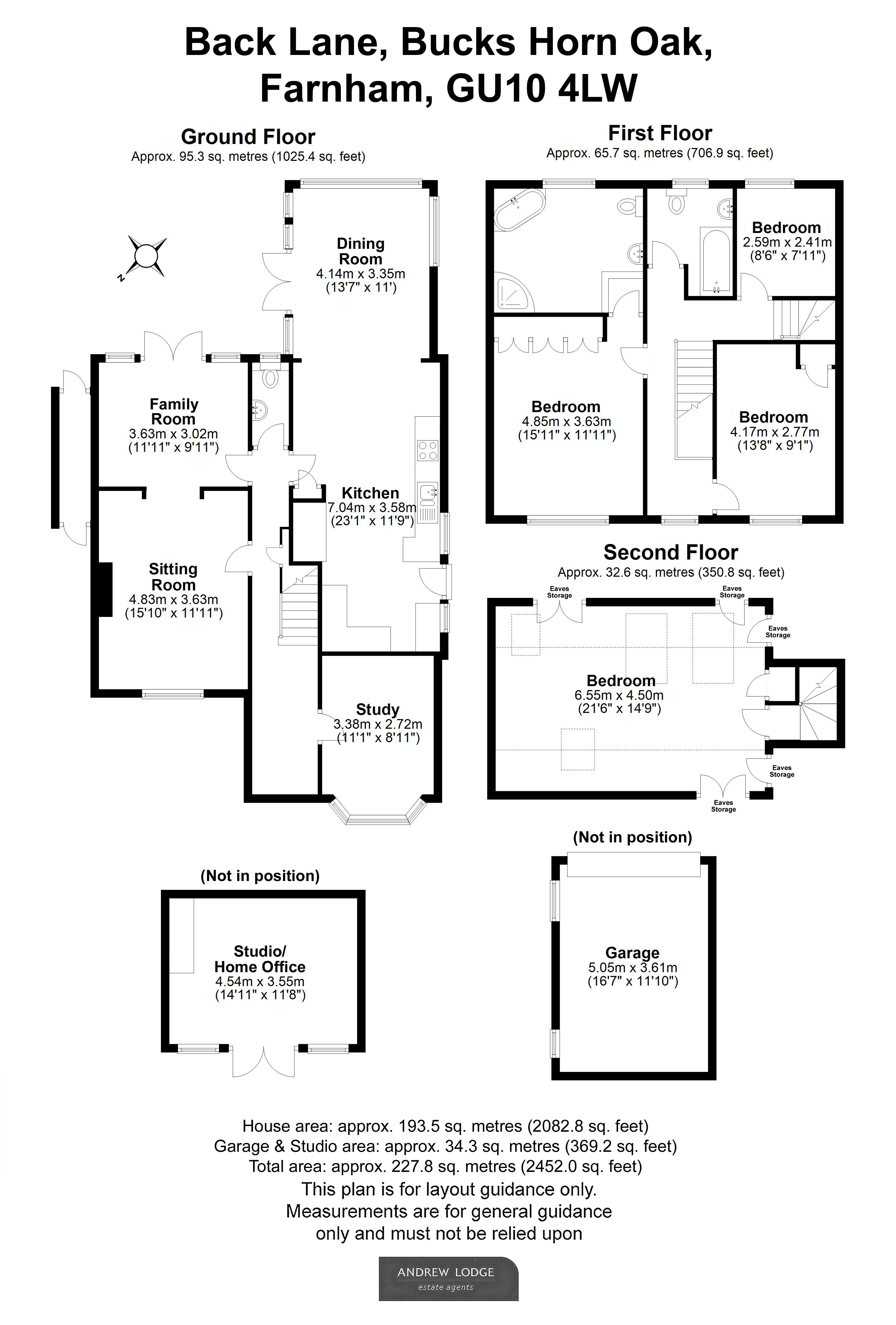 Floorplan for Bucks Horn Oak, Farnham, Surrey