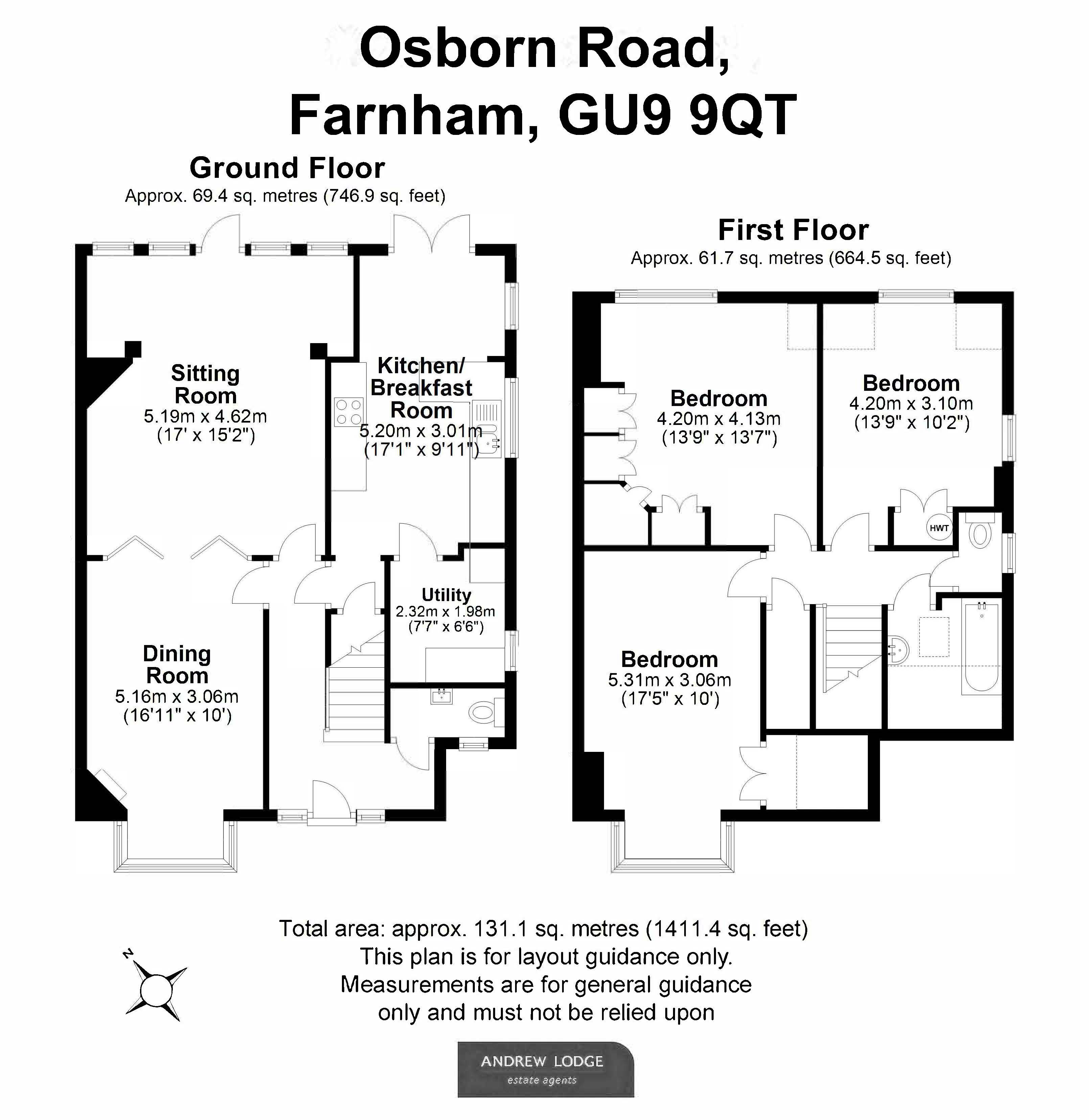 Floorplan for Farnham, Surrey