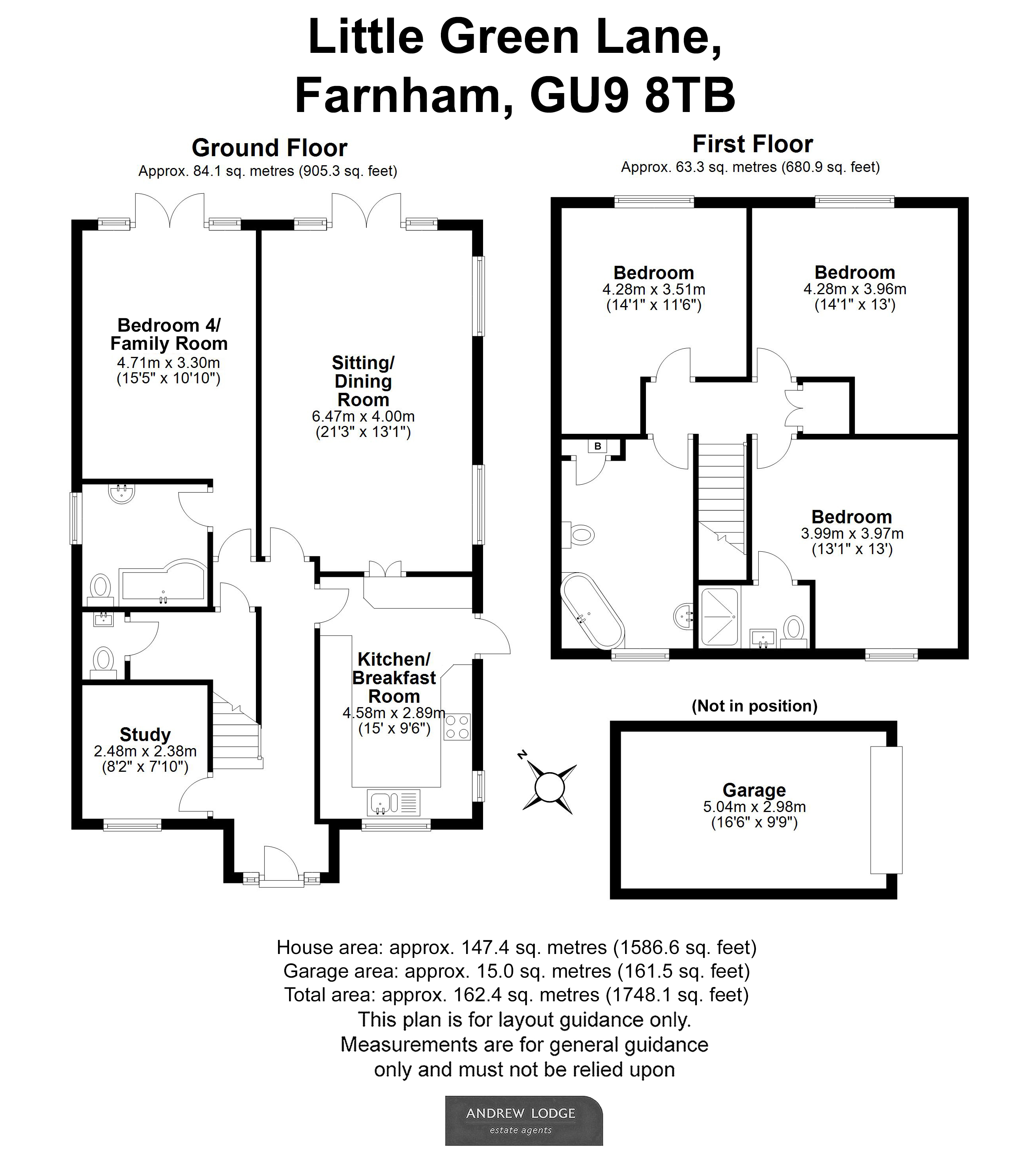 Floorplan for Farnham, Surrey