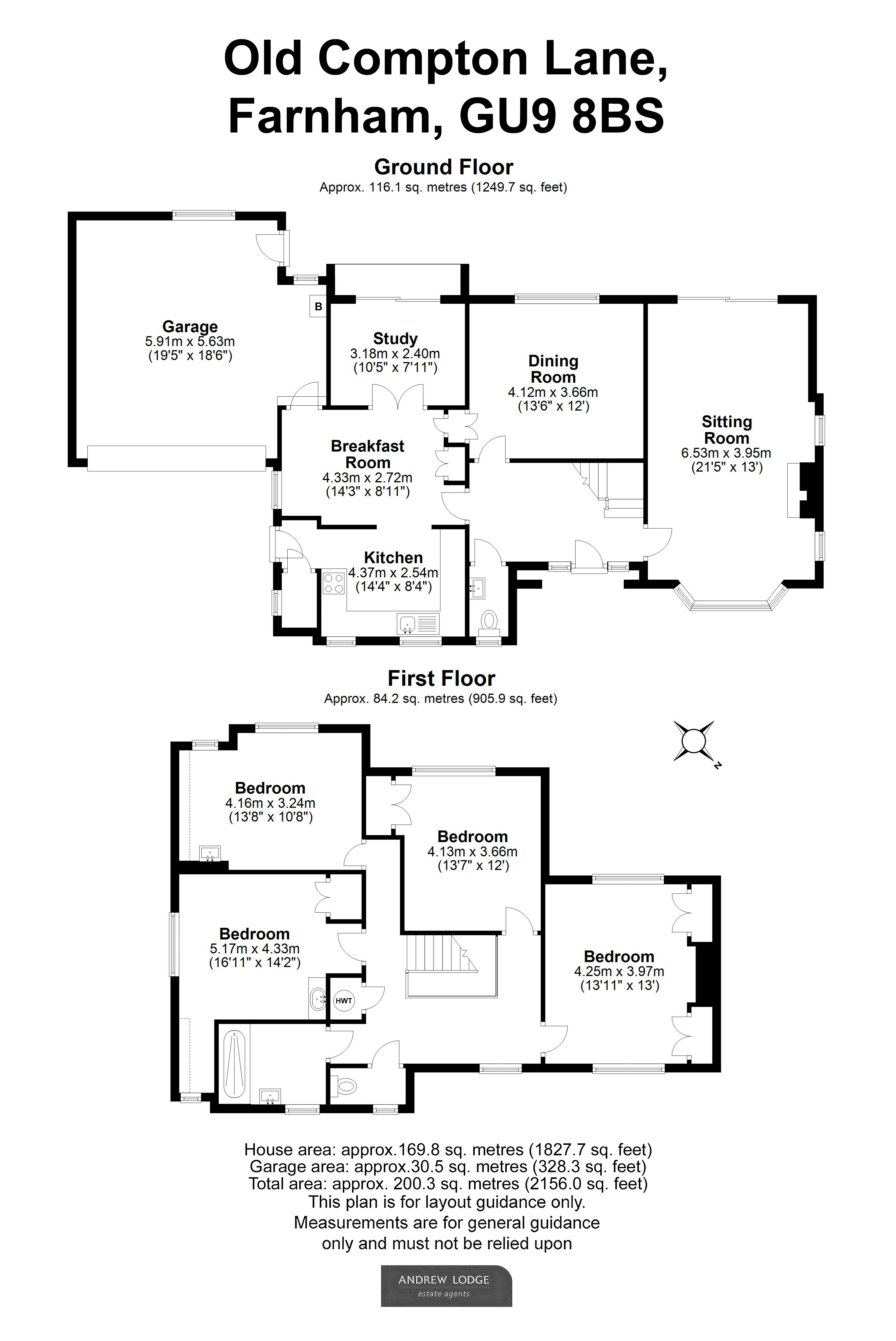 Floorplan for Farnham, Surrey