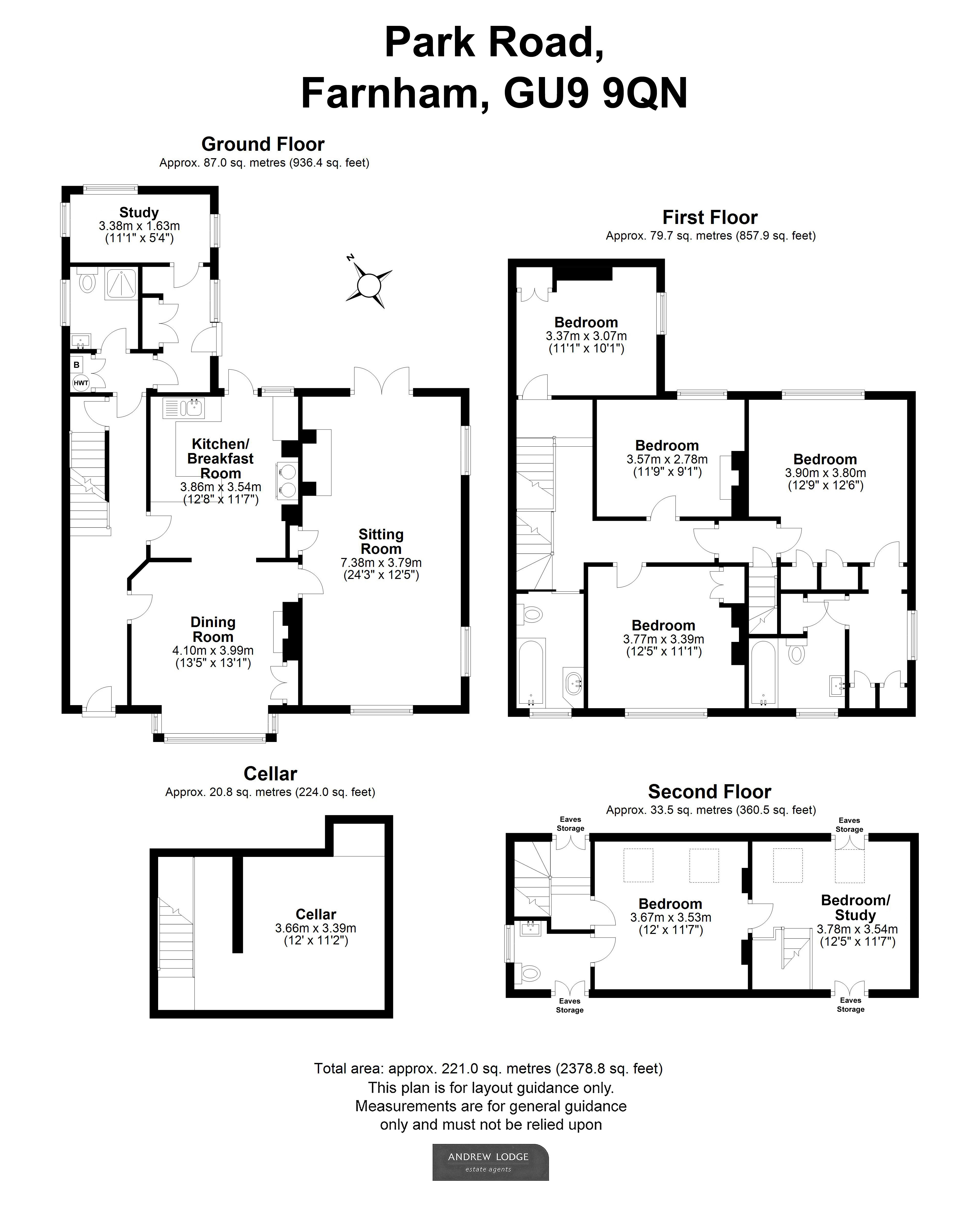 Floorplan for Farnham, Surrey