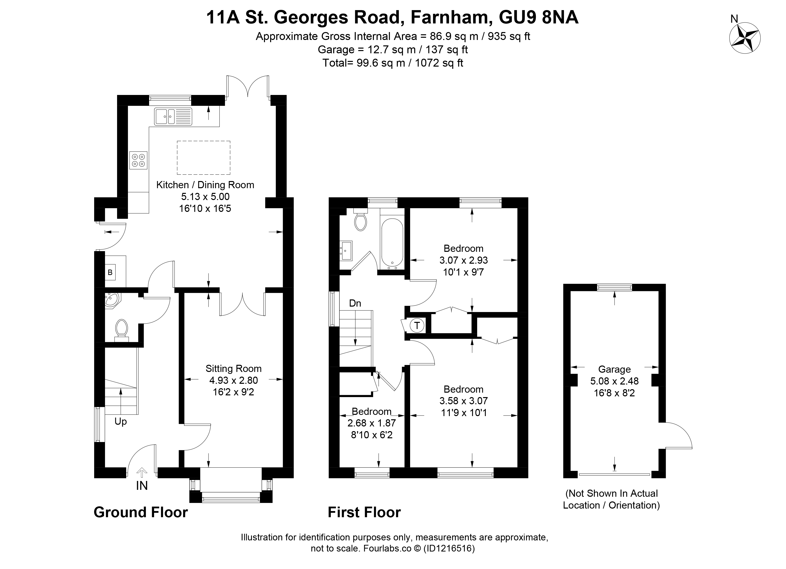 Floorplan for Farnham, Surrey