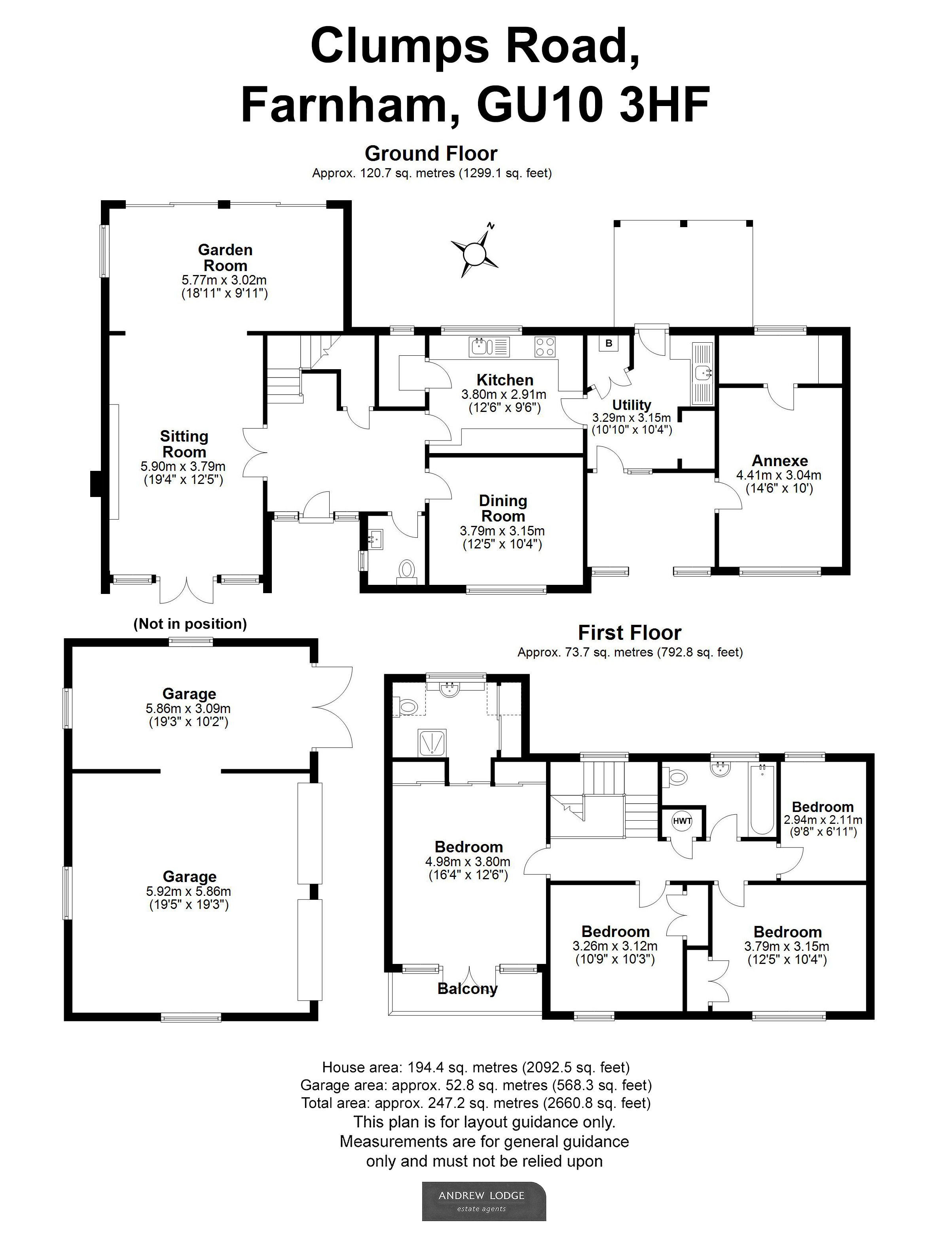 Floorplan for Lower Bourne, Farnham, Surrey