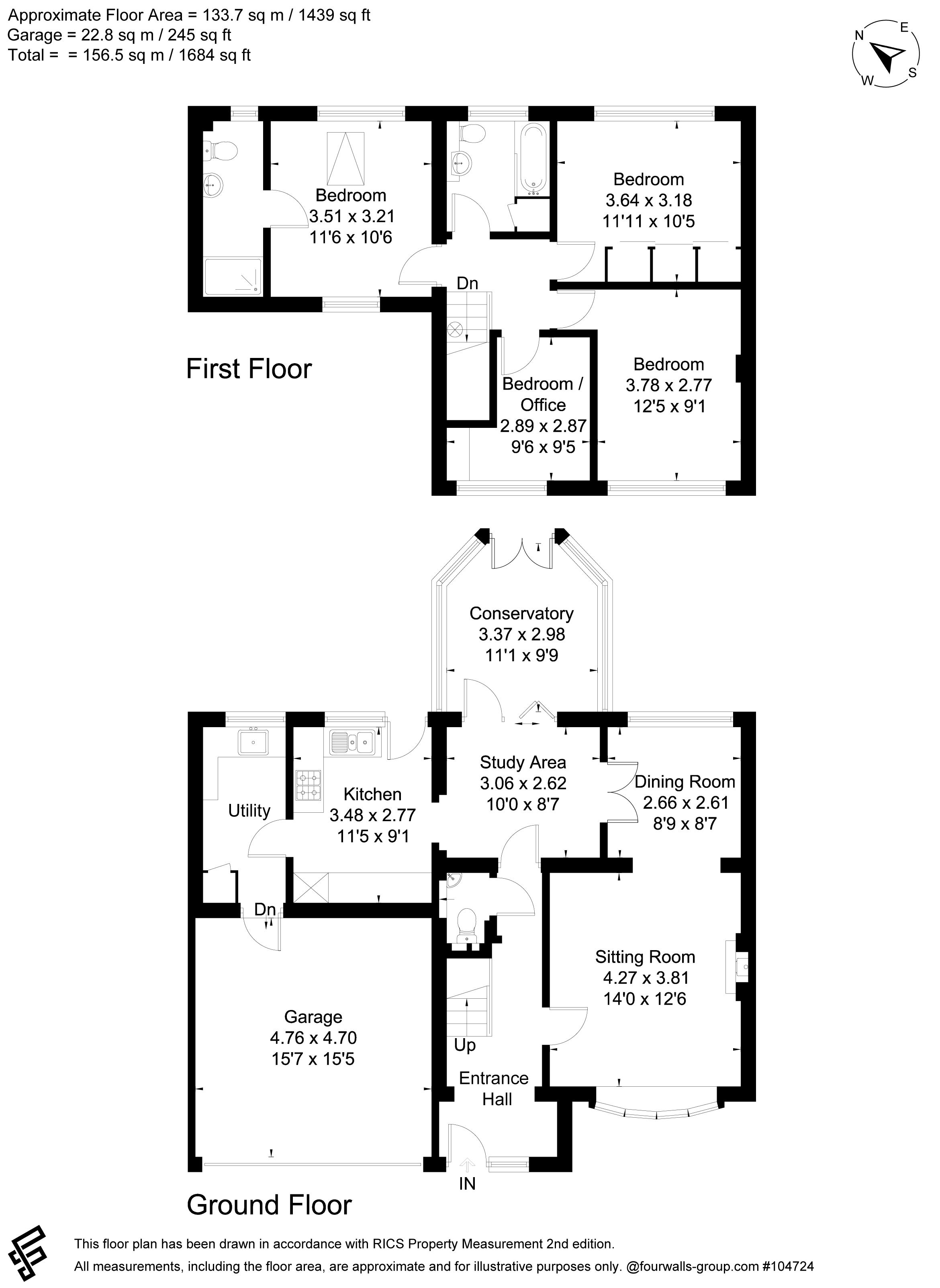 Floorplan for Farnham, Surrey