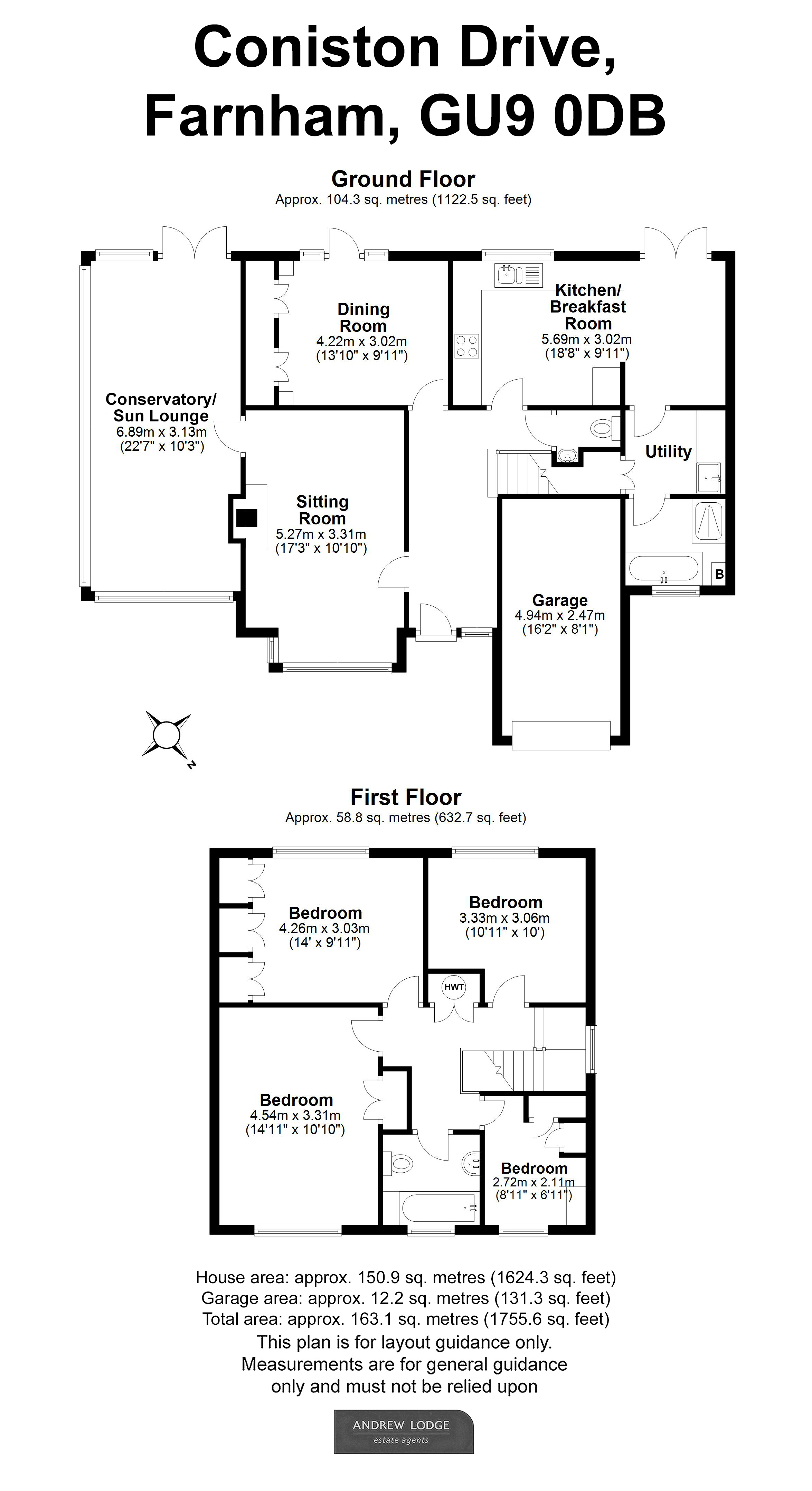 Floorplan for Farnham, Surrey