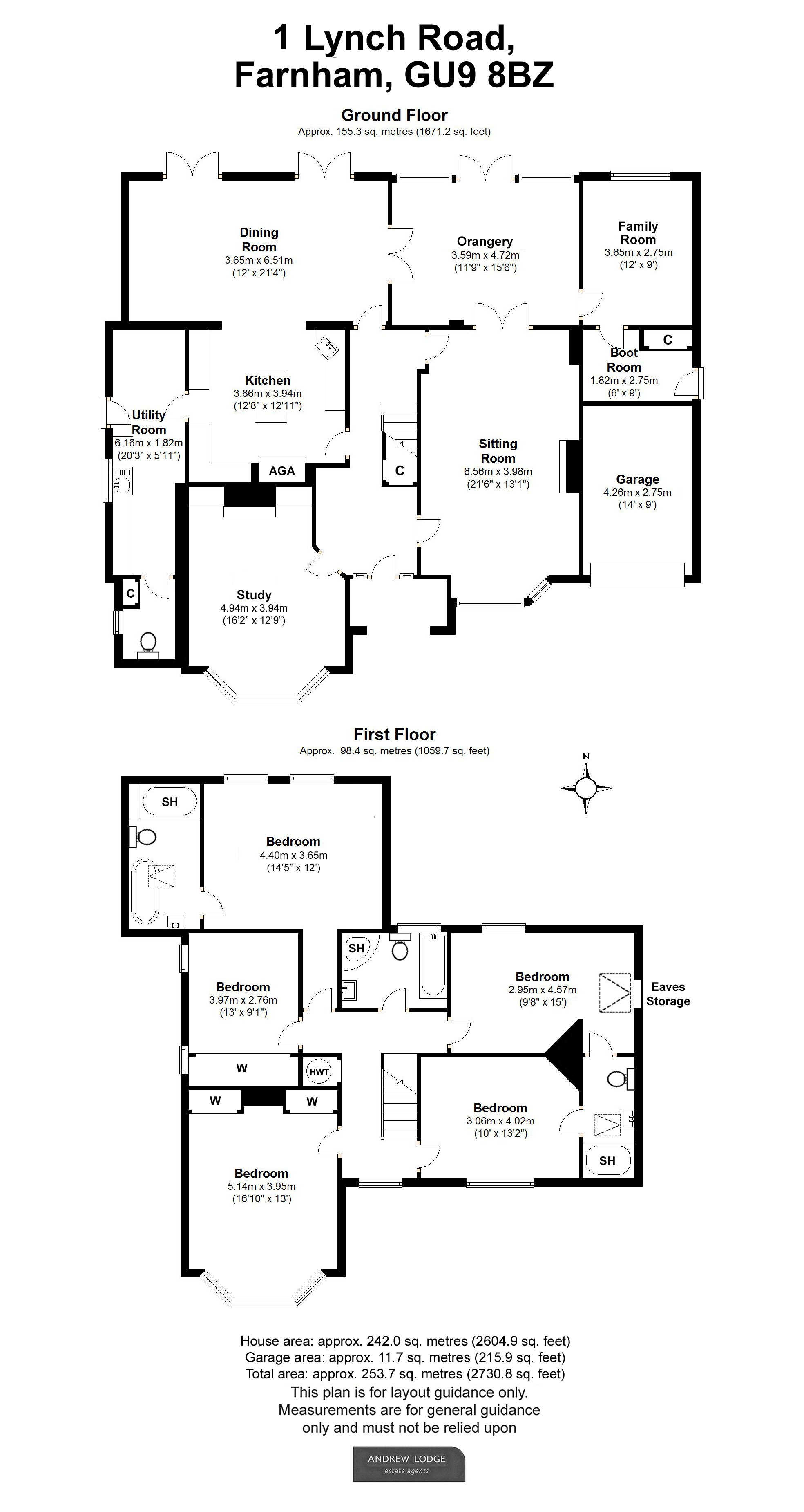 Floorplan for Farnham, Surrey
