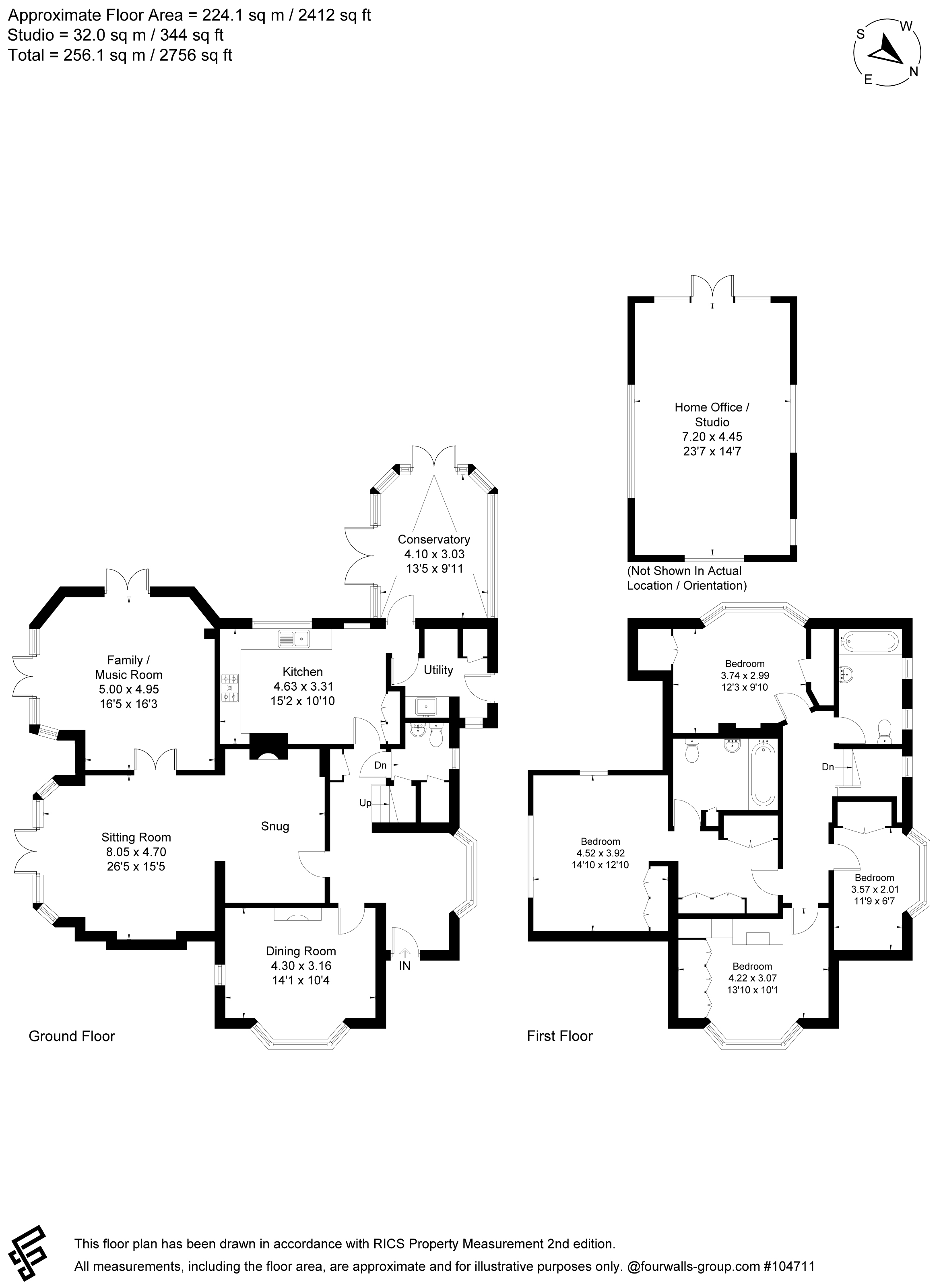 Floorplan for Farnham, Surrey