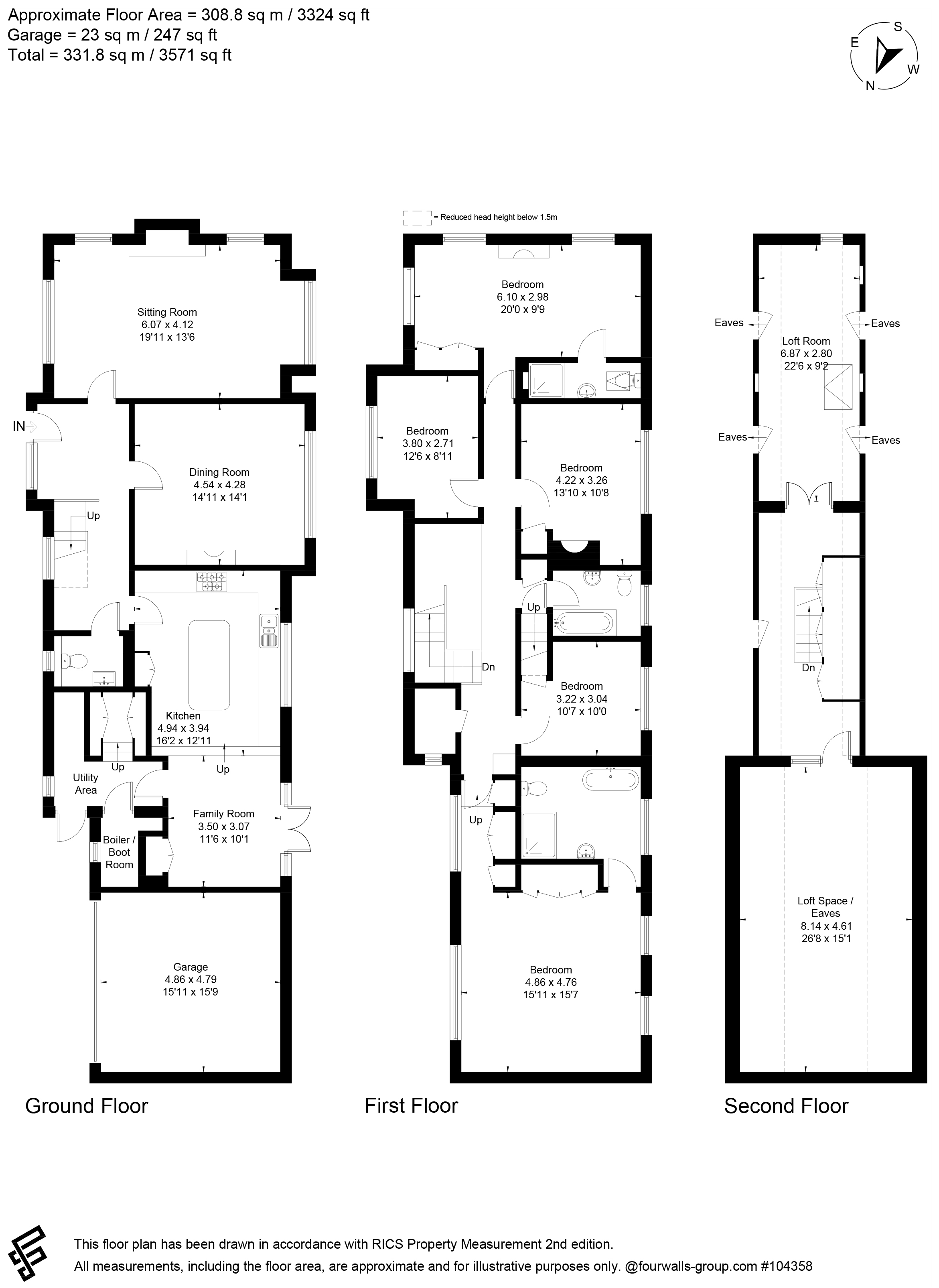 Floorplan for Churt, Farnham, Surrey