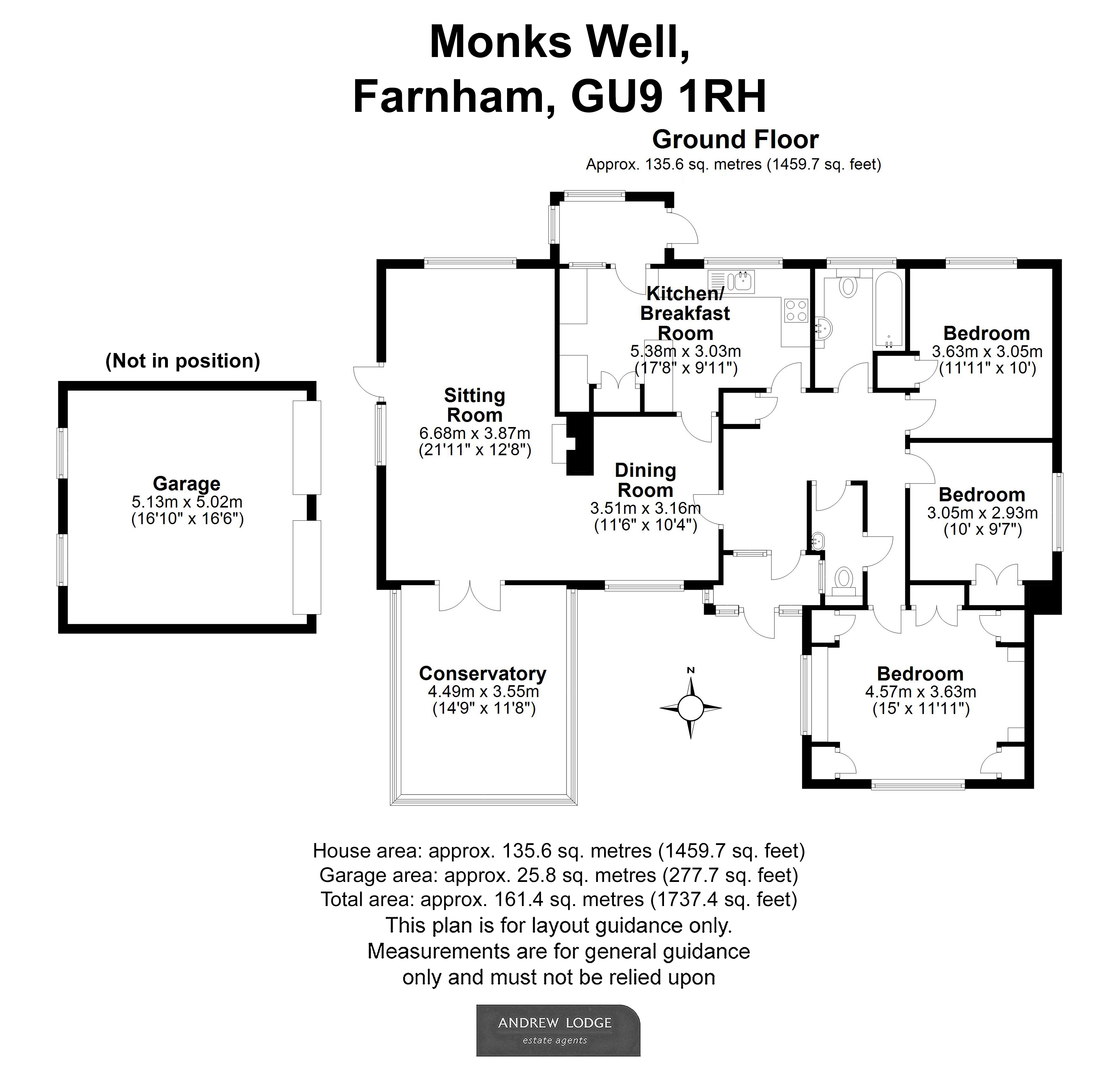 Floorplan for Farnham, Surrey