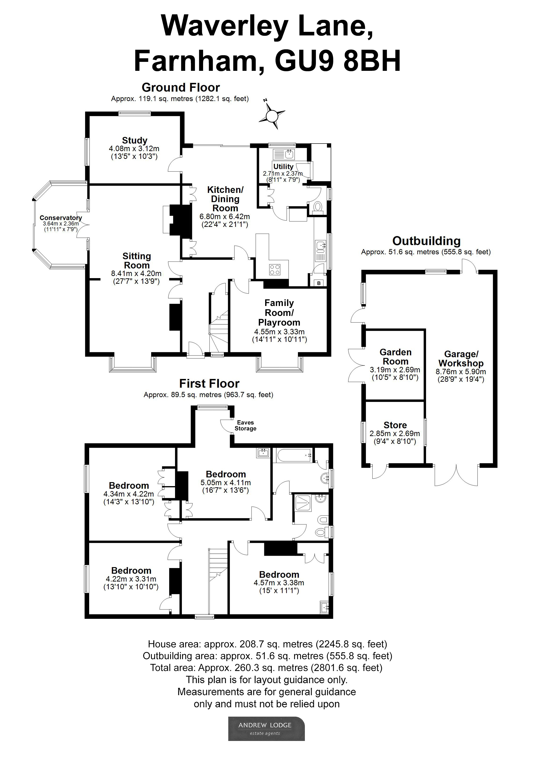 Floorplan for Farnham, Surrey