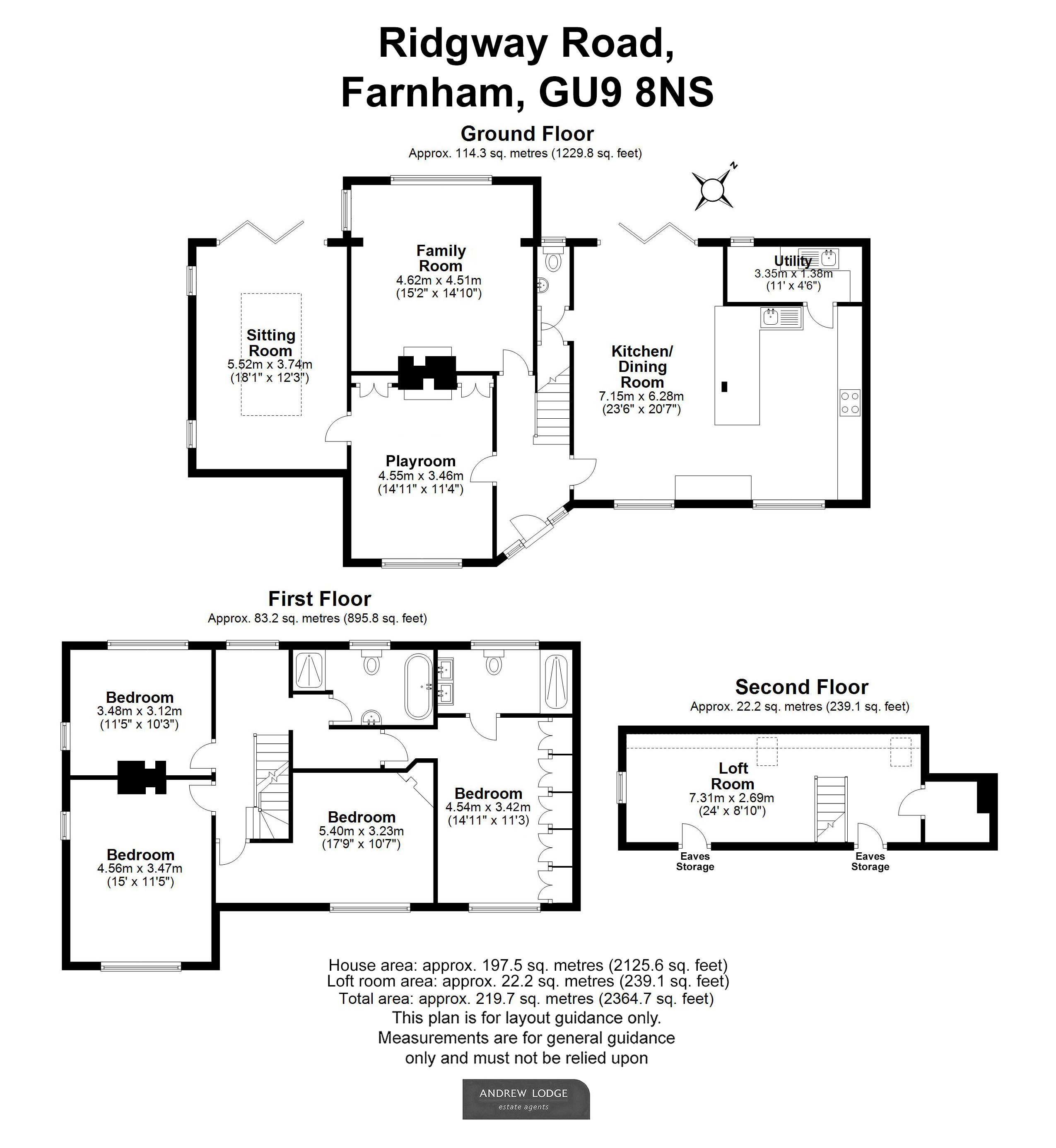 Floorplan for Farnham, Surrey