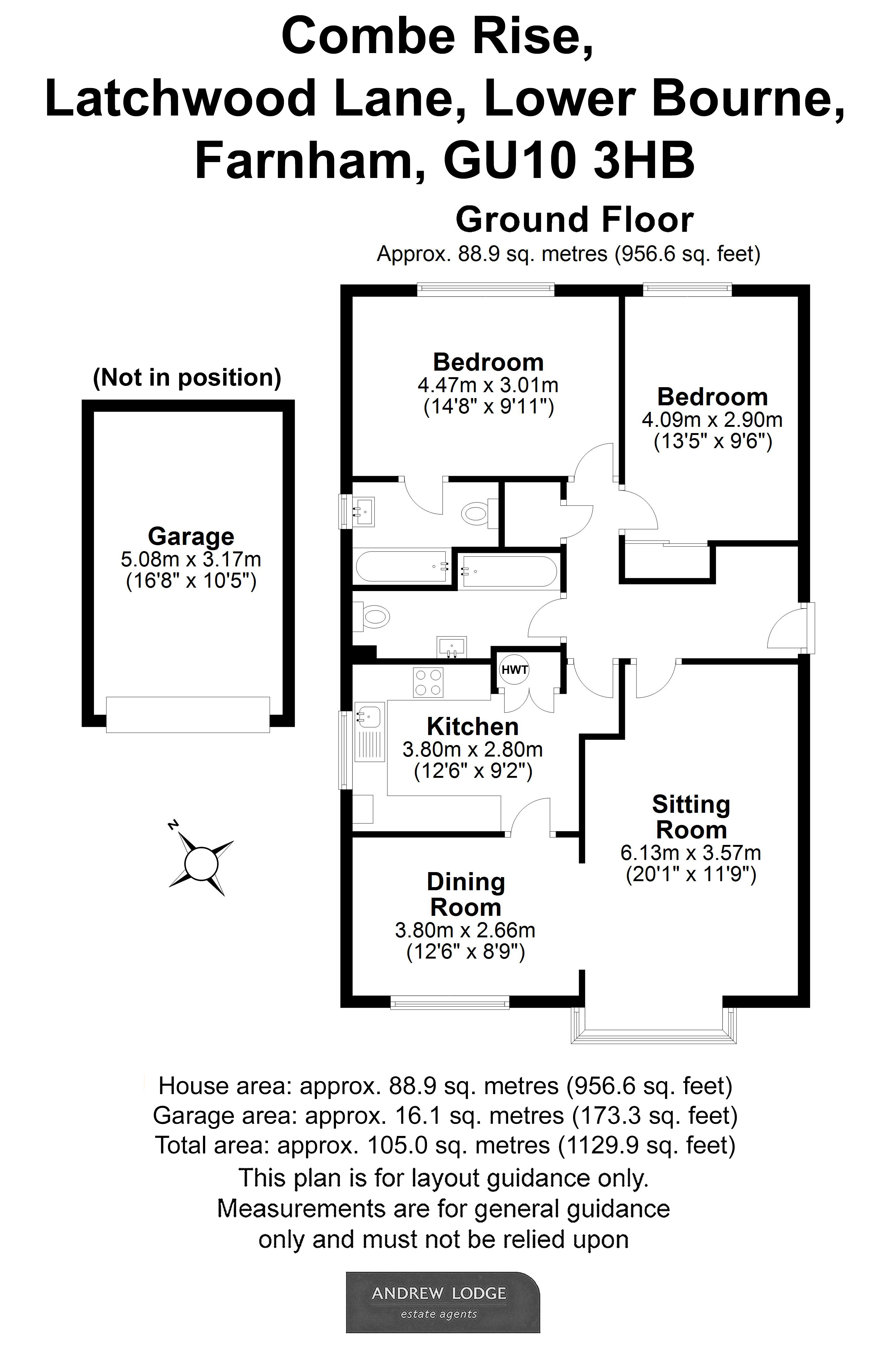 Floorplan for Lower Bourne, Farnham, Surrey