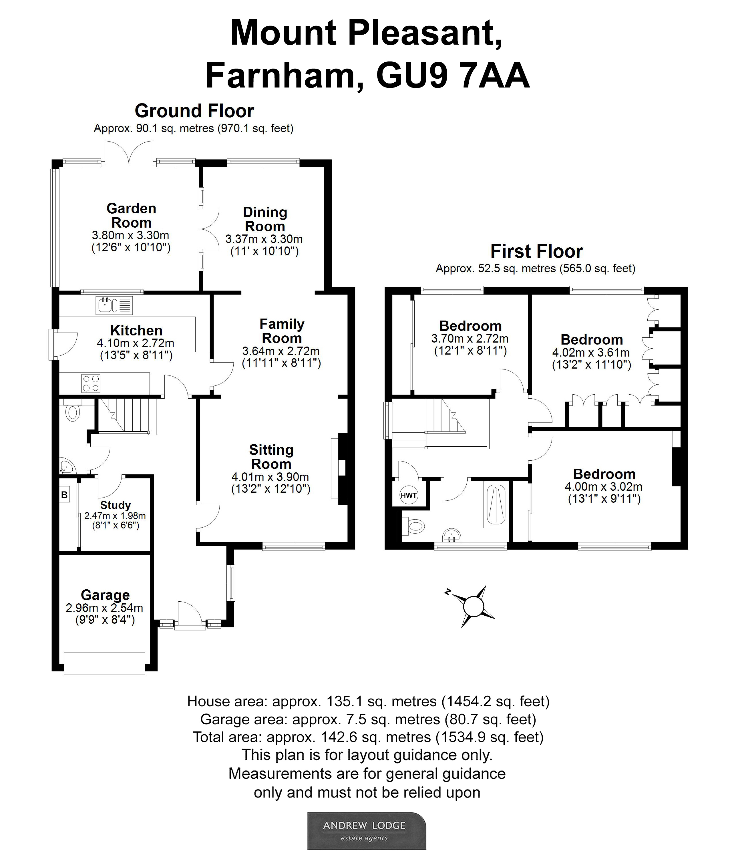 Floorplan for Farnham, Surrey