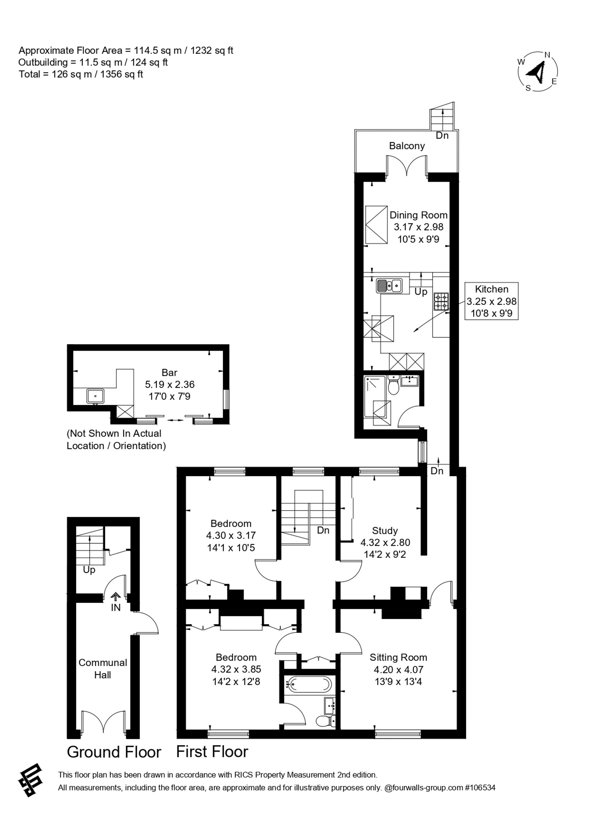 Floorplan for East Street, Farnham, GU9