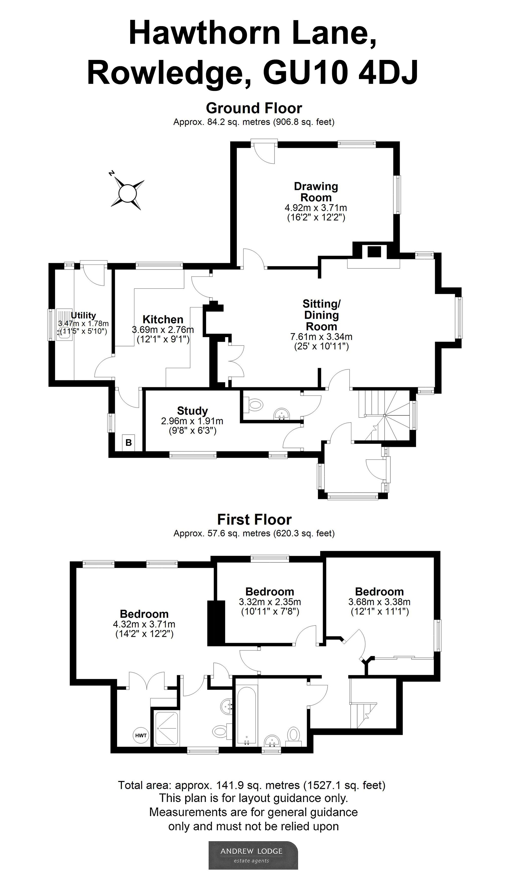 Floorplan for Hawthorn Lane, Rowledge, GU10