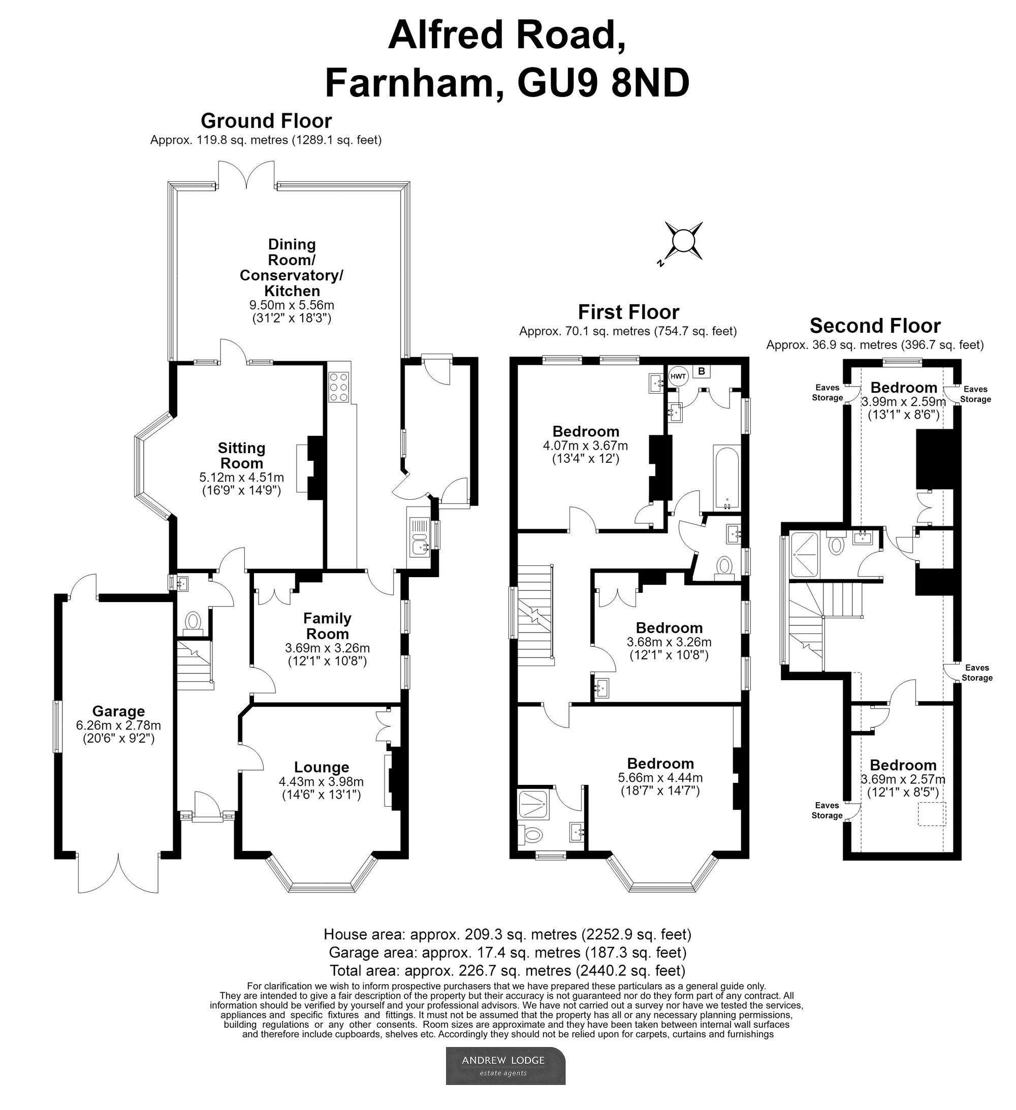 Floorplan for 39 Alfred Road, Farnham, GU9