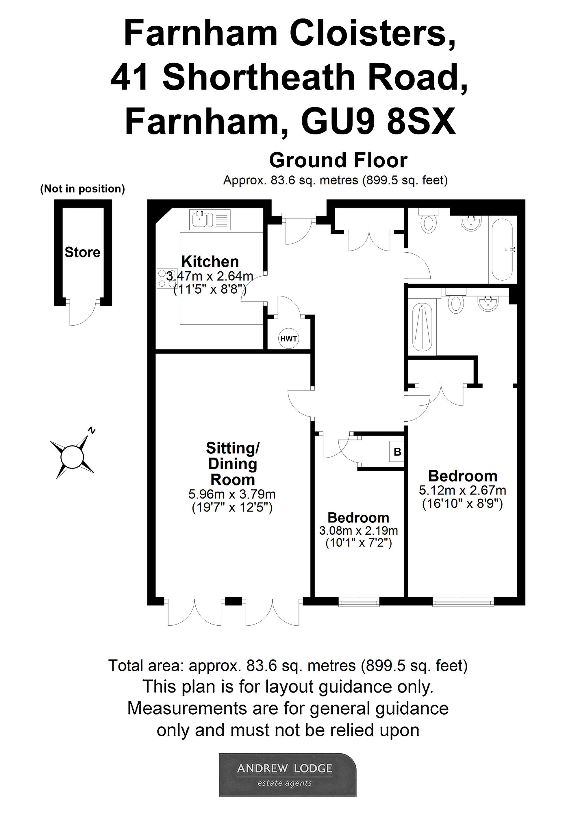 Floorplan for Shortheath Road, Farnham Cloisters, GU9