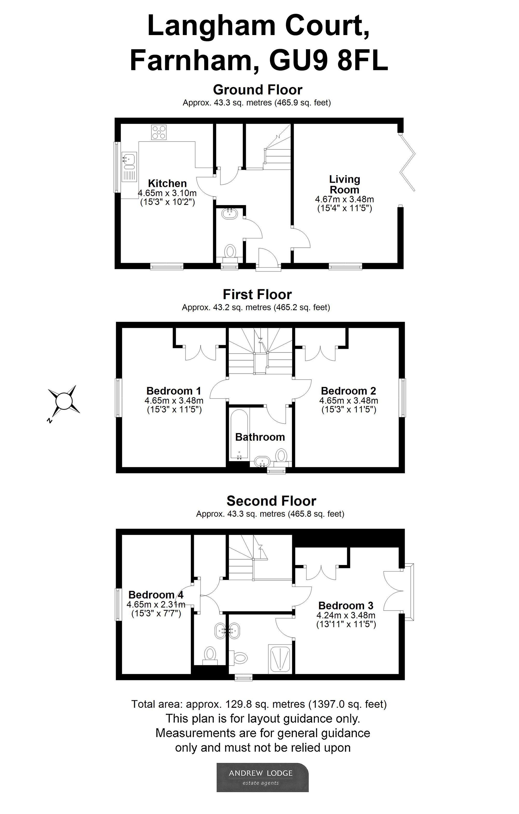 Floorplan for Langham Court, Farnham, GU9