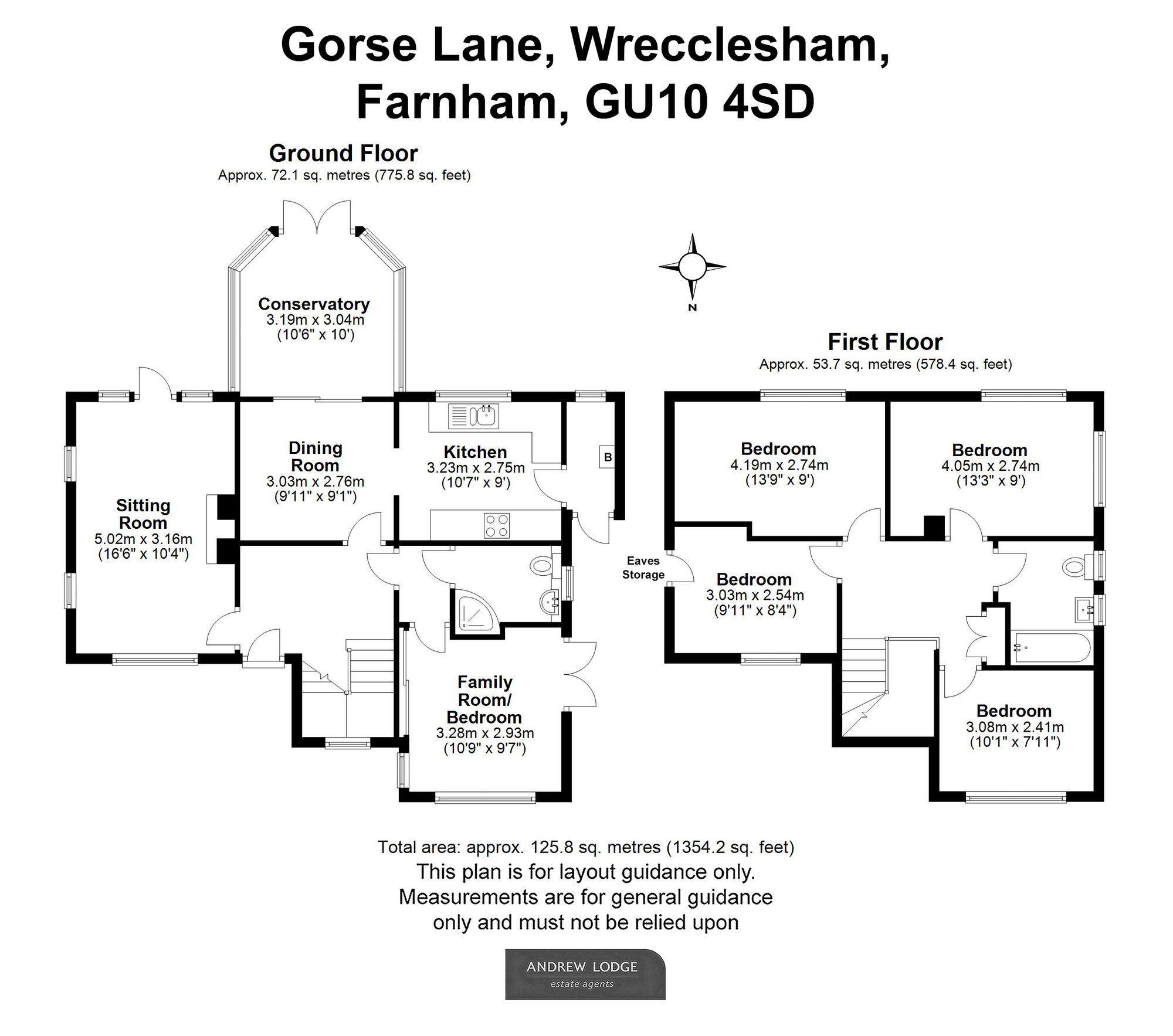 Floorplan for Gorse Lane, Wrecclesham, GU10