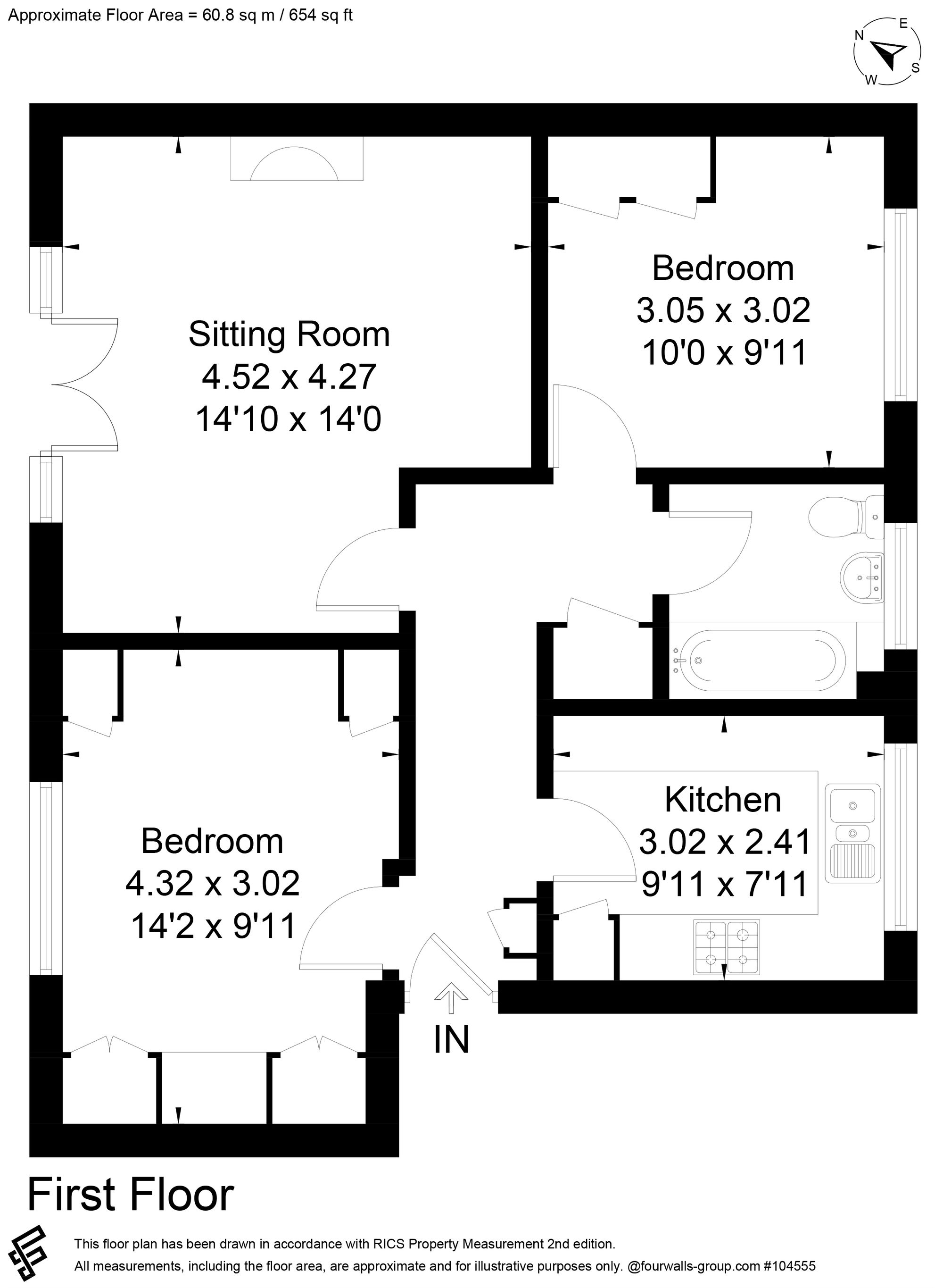 Floorplan for Beavers Close, The Lodge Beavers Close, GU9