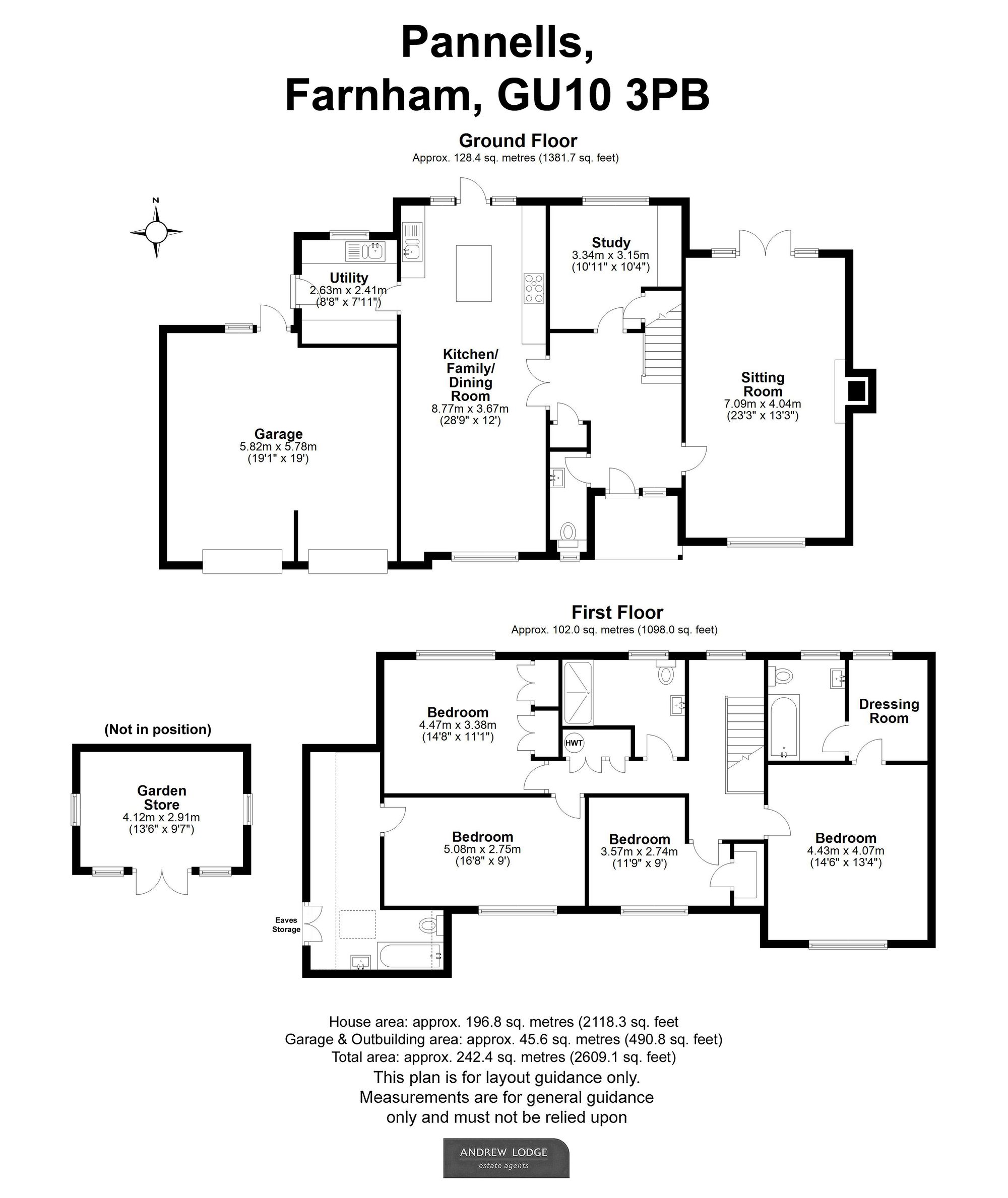 Floorplan for Pannells, Lower Bourne, GU10
