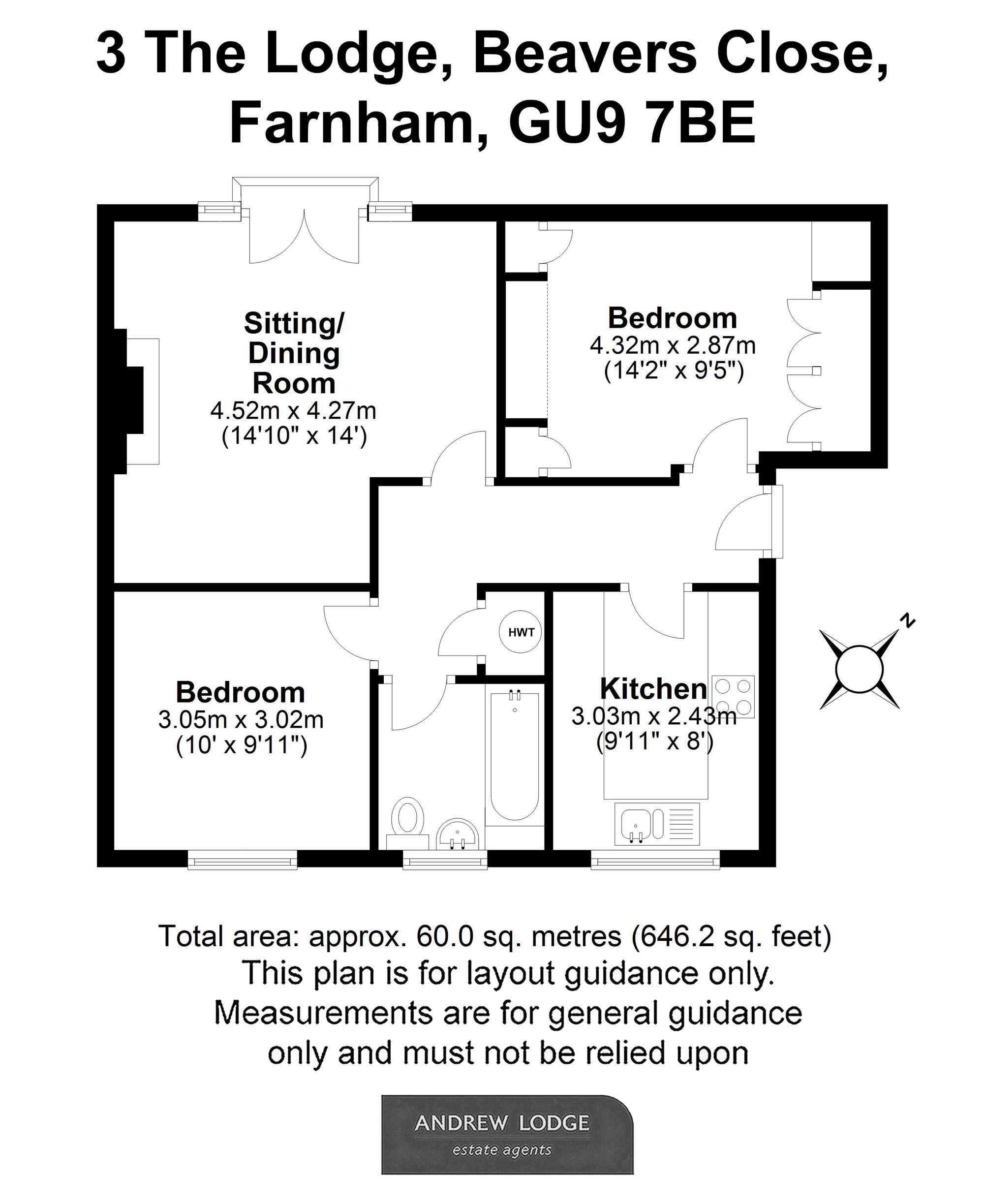 Floorplan for Beavers Close, The Lodge Beavers Close, GU9