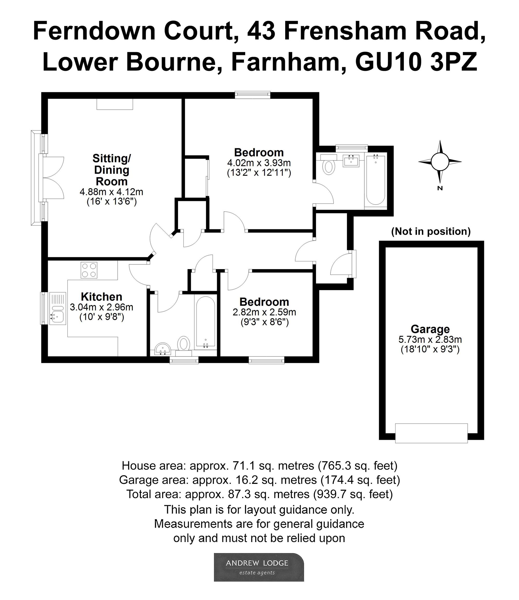 Floorplan for Frensham Road, Lower Bourne, GU10