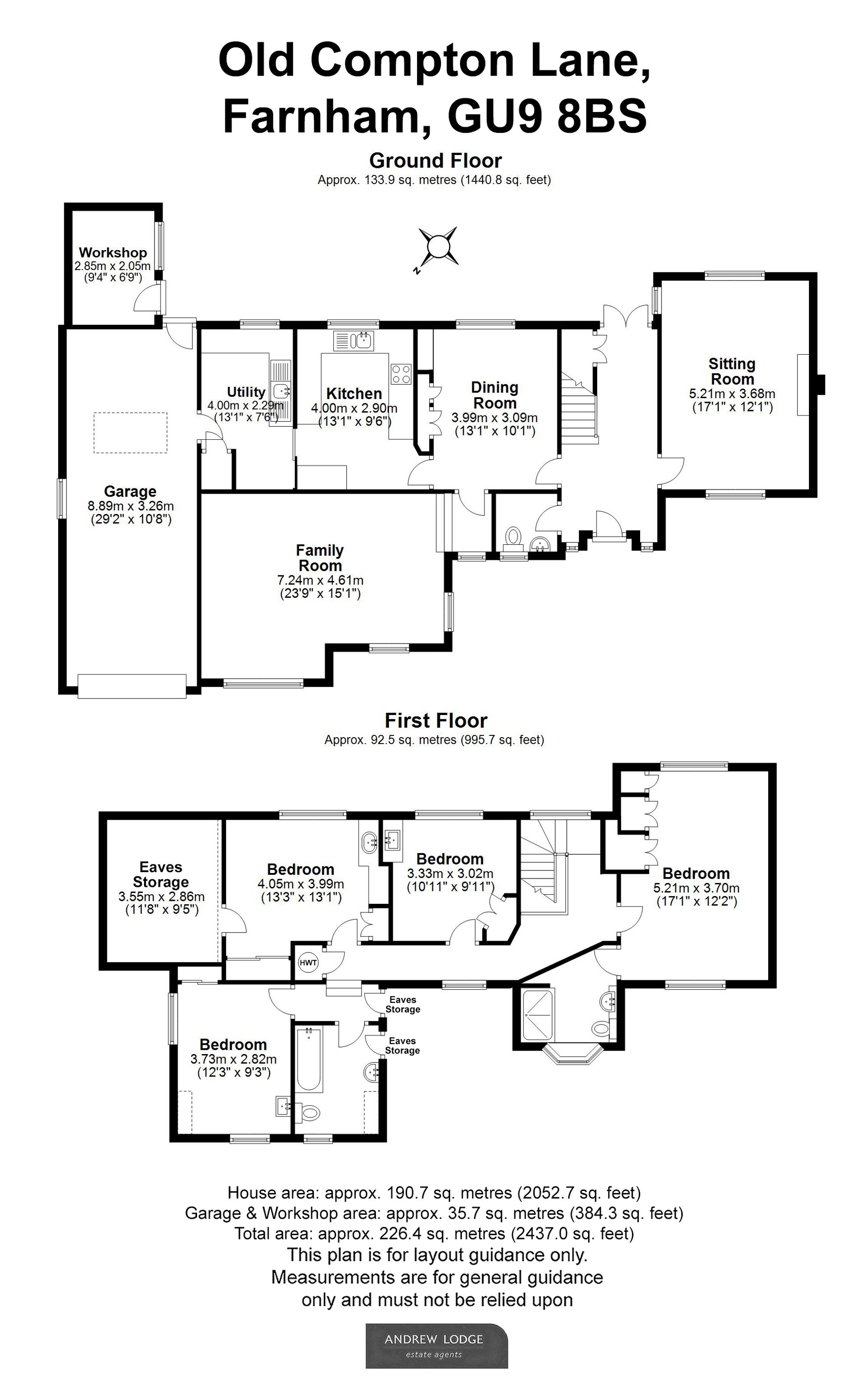 Floorplan for Old Compton Lane, Farnham, GU9