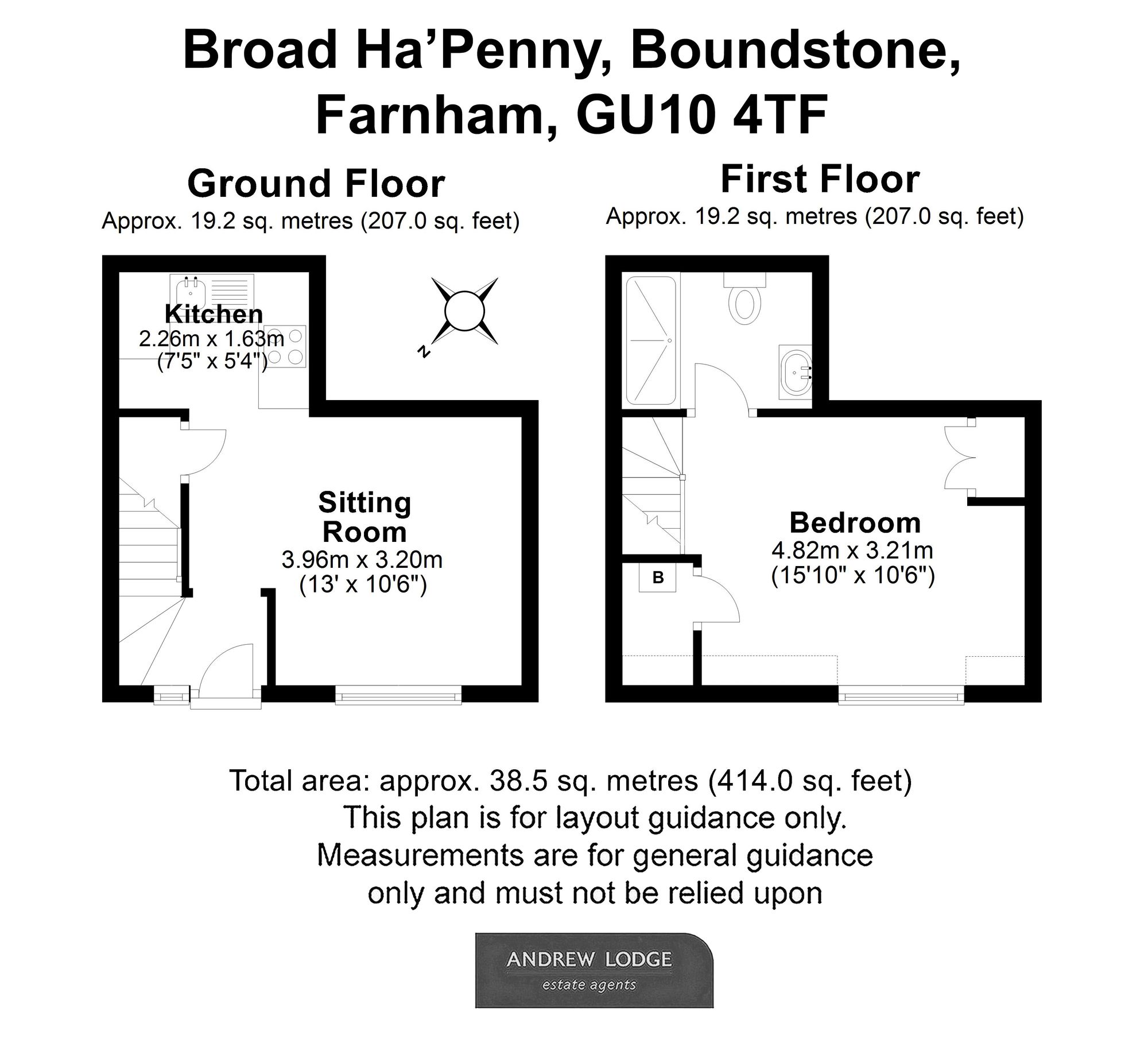 Floorplan for Broad Ha'penny, Boundstone, GU10