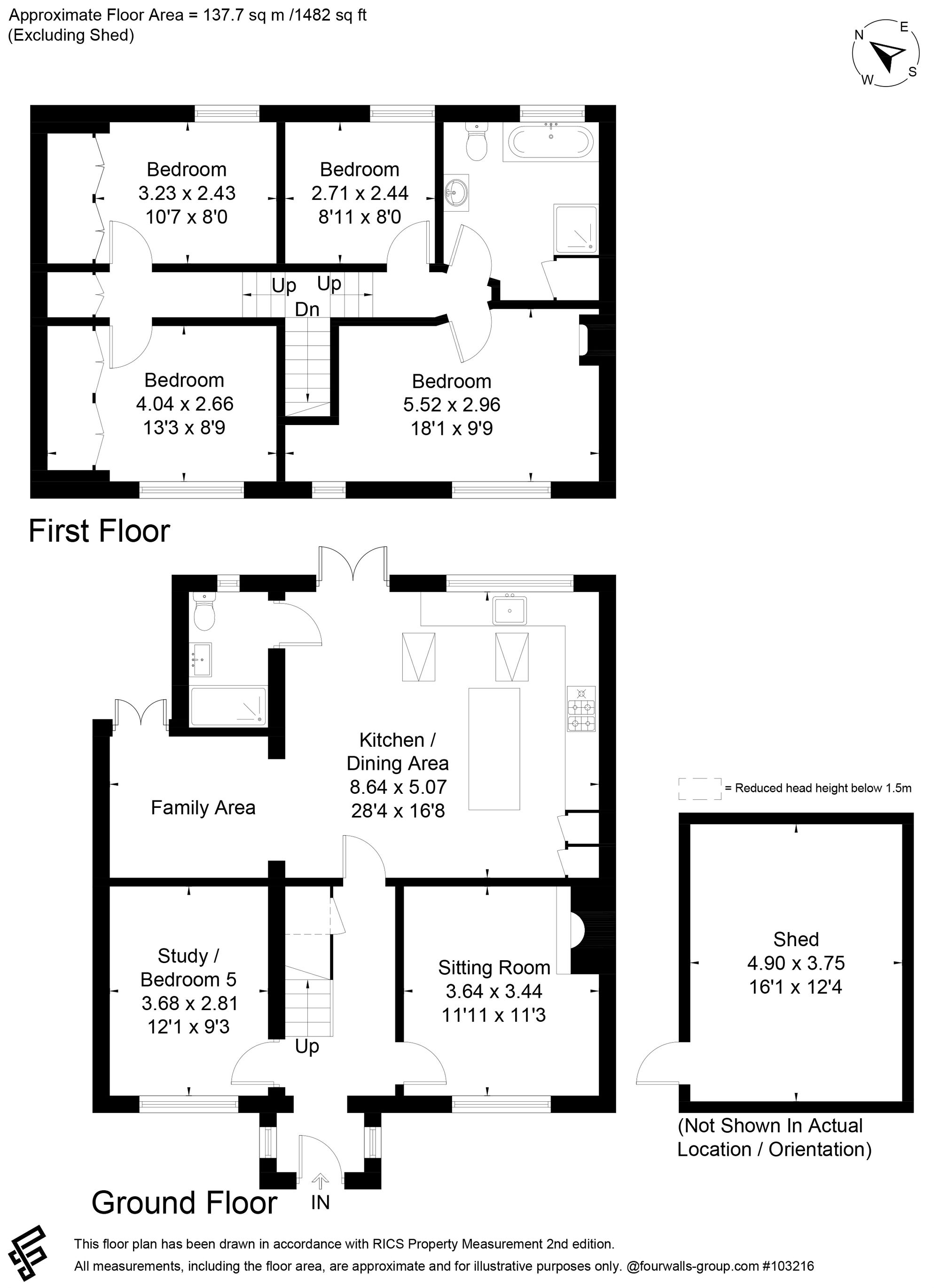 Floorplan for Peakfield, Frensham, GU10