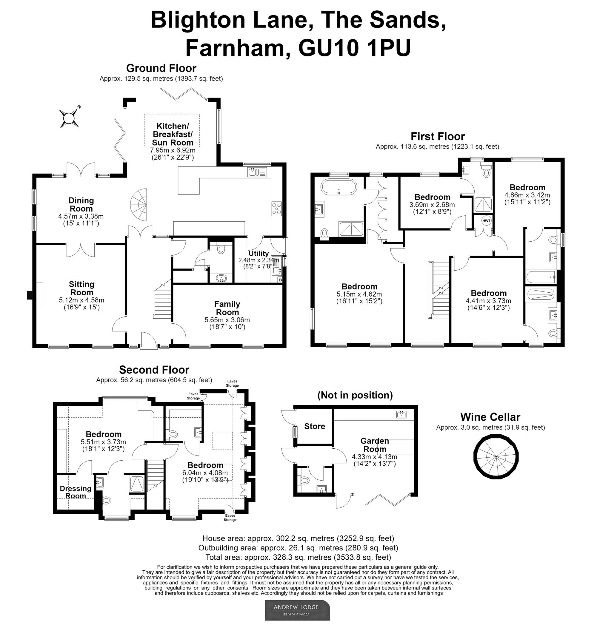 Floorplan for Blighton Lane, The Sands, GU10