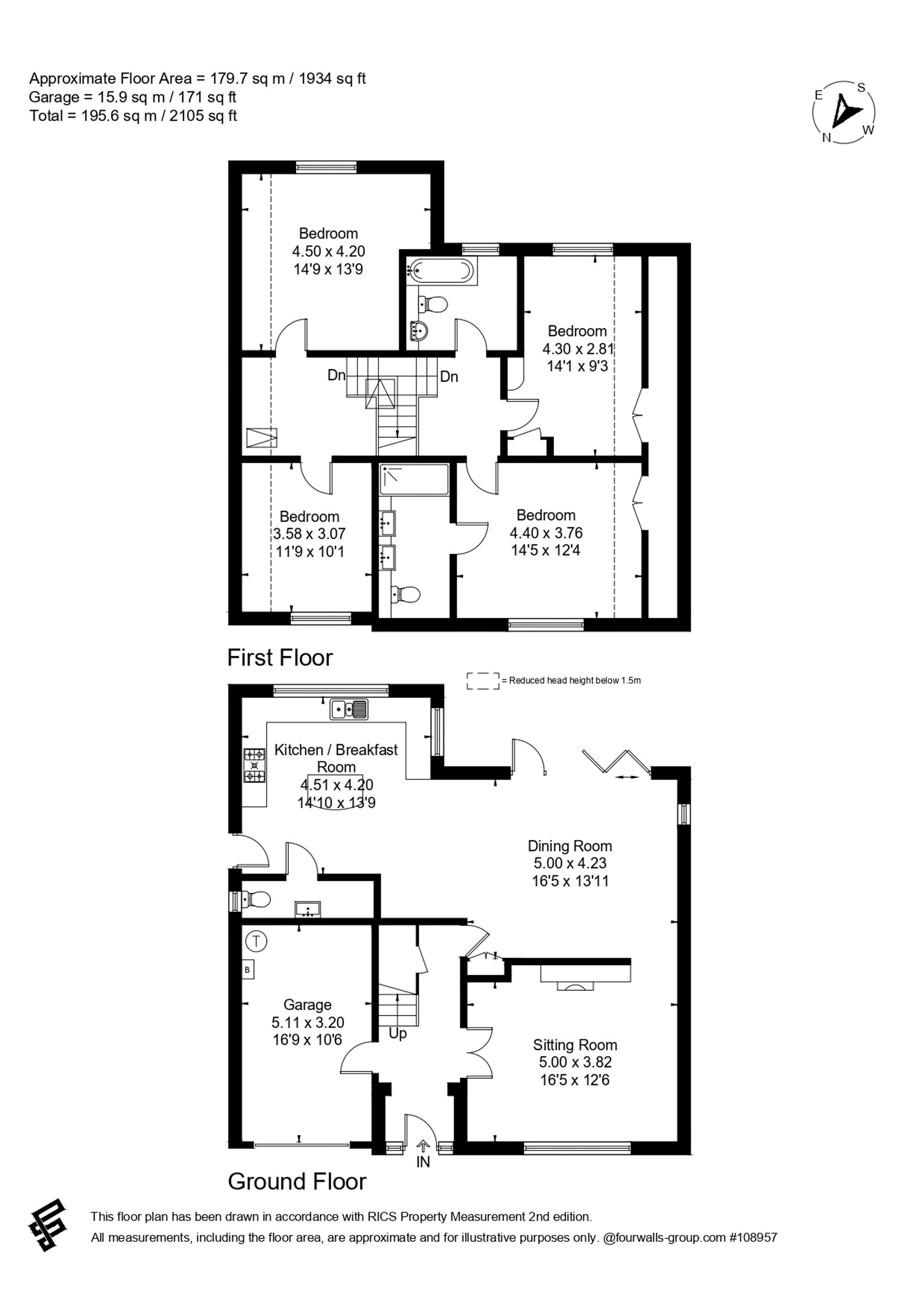 Floorplan for Broomleaf Road, Farnham, GU9