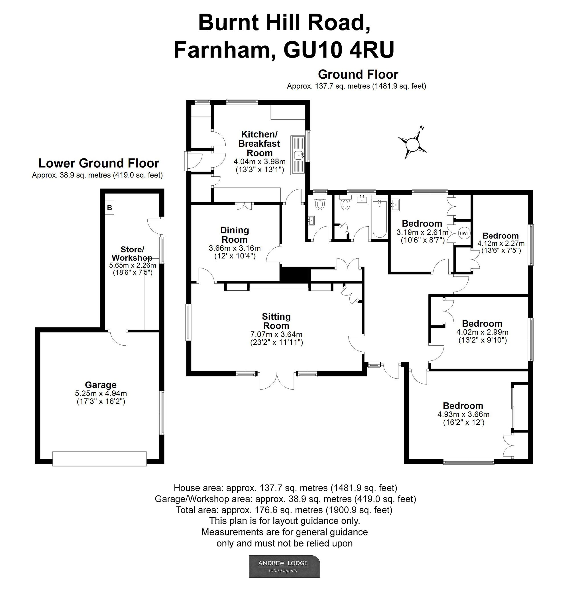 Floorplan for Burnt Hill Road, Wrecclesham, GU10