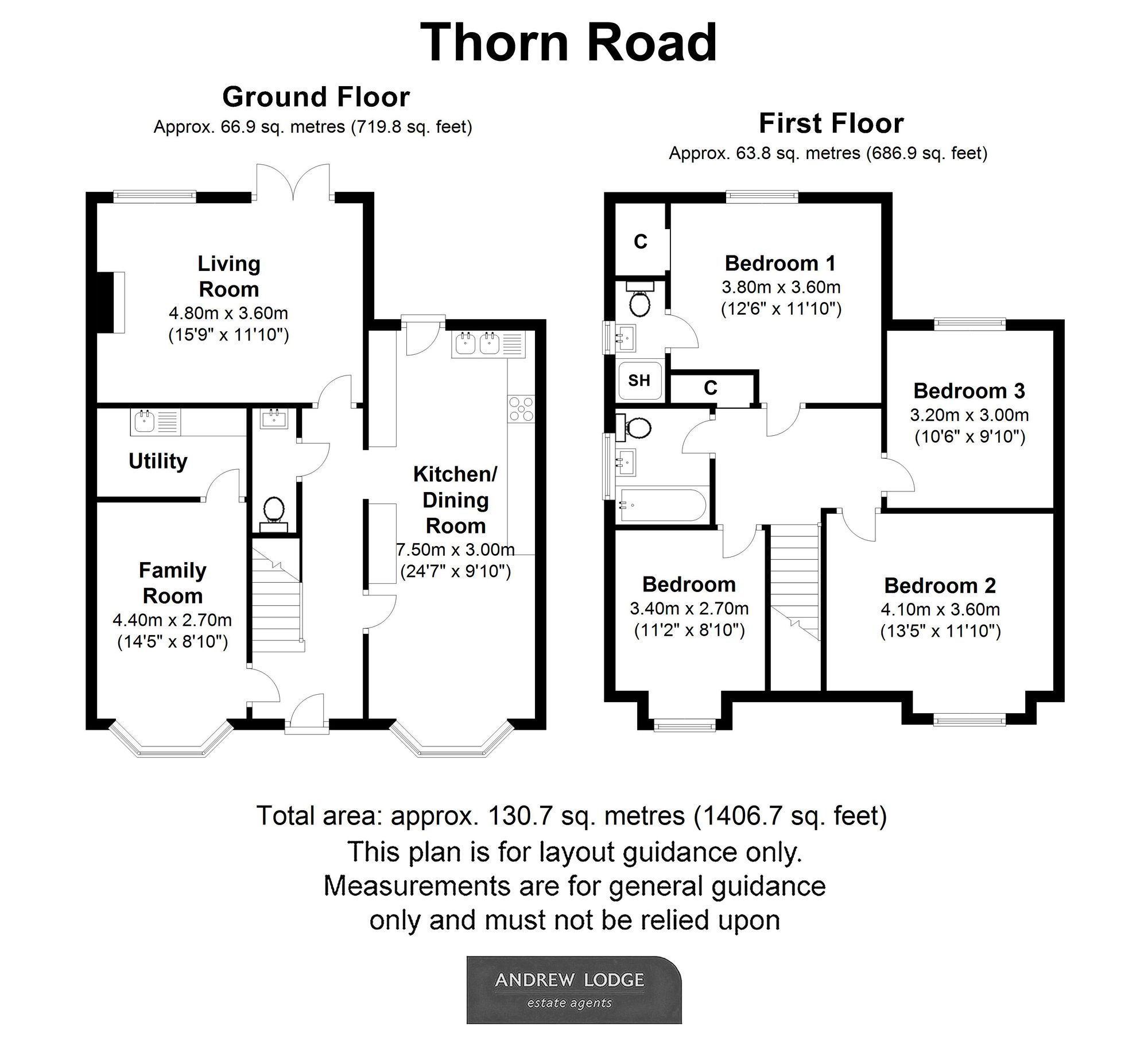 Floorplan for Thorn Road, Wrecclesham, GU10