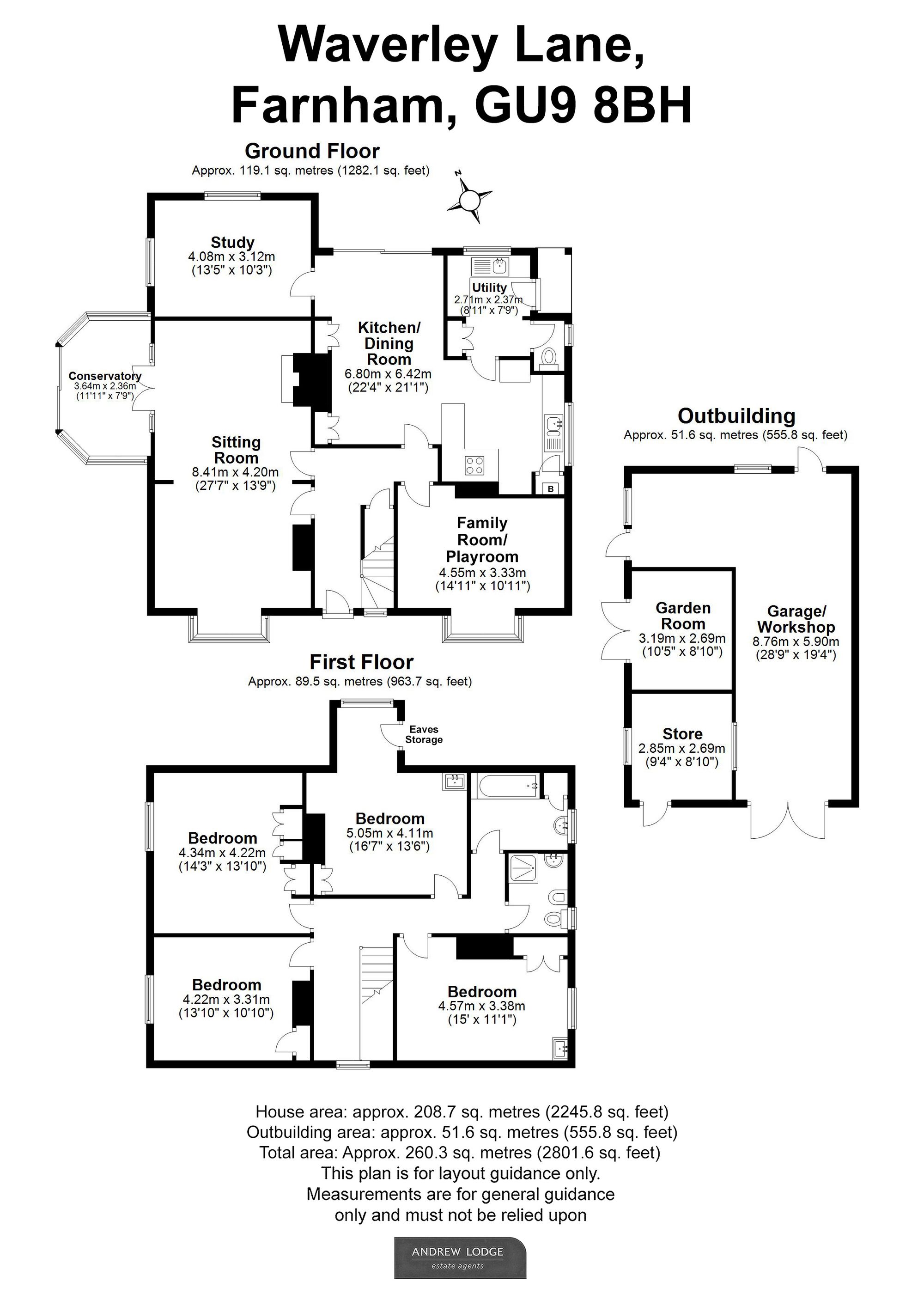 Floorplan for Waverley Lane, Farnham, GU9