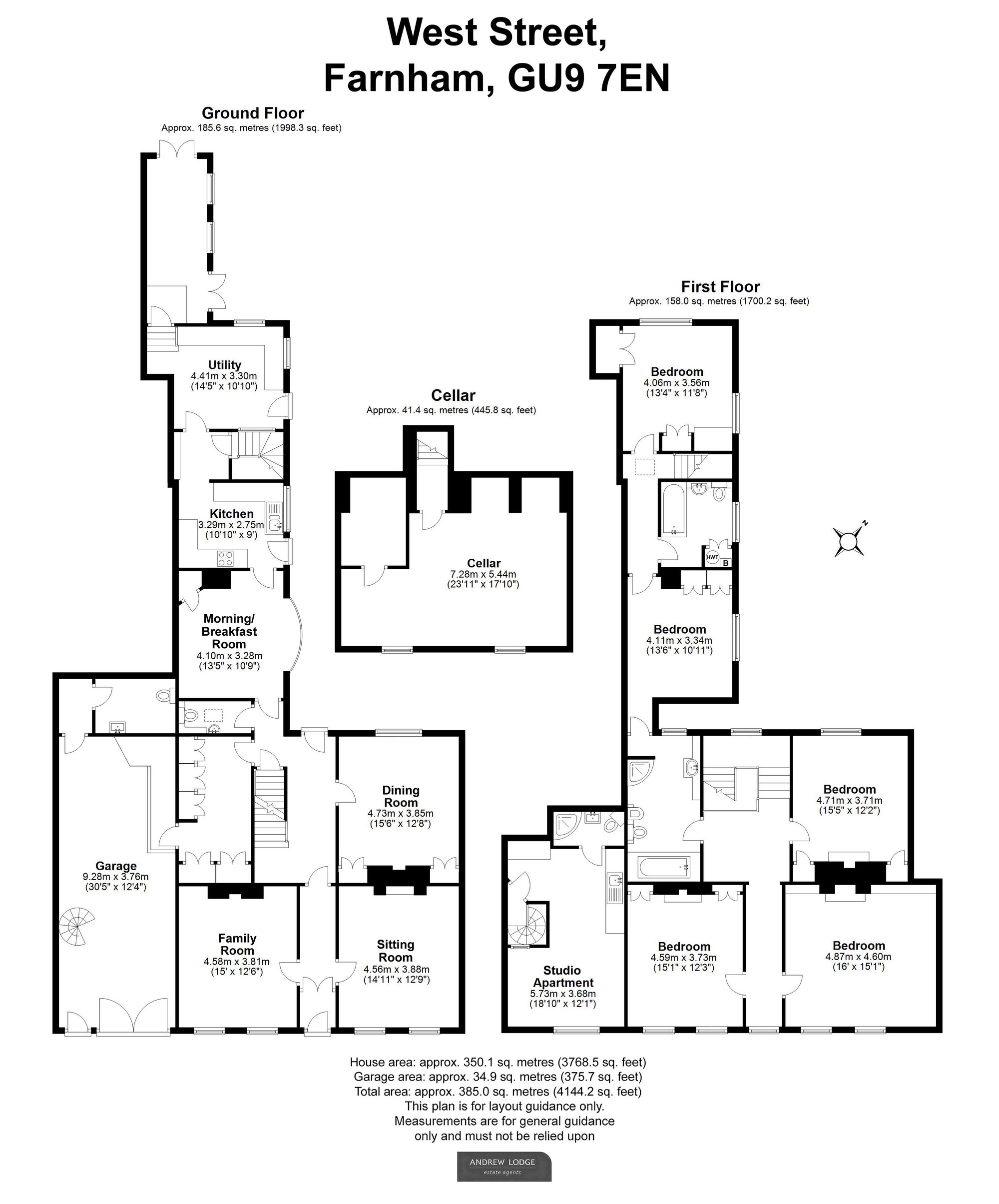 Floorplan for West Street, Farnham, GU9