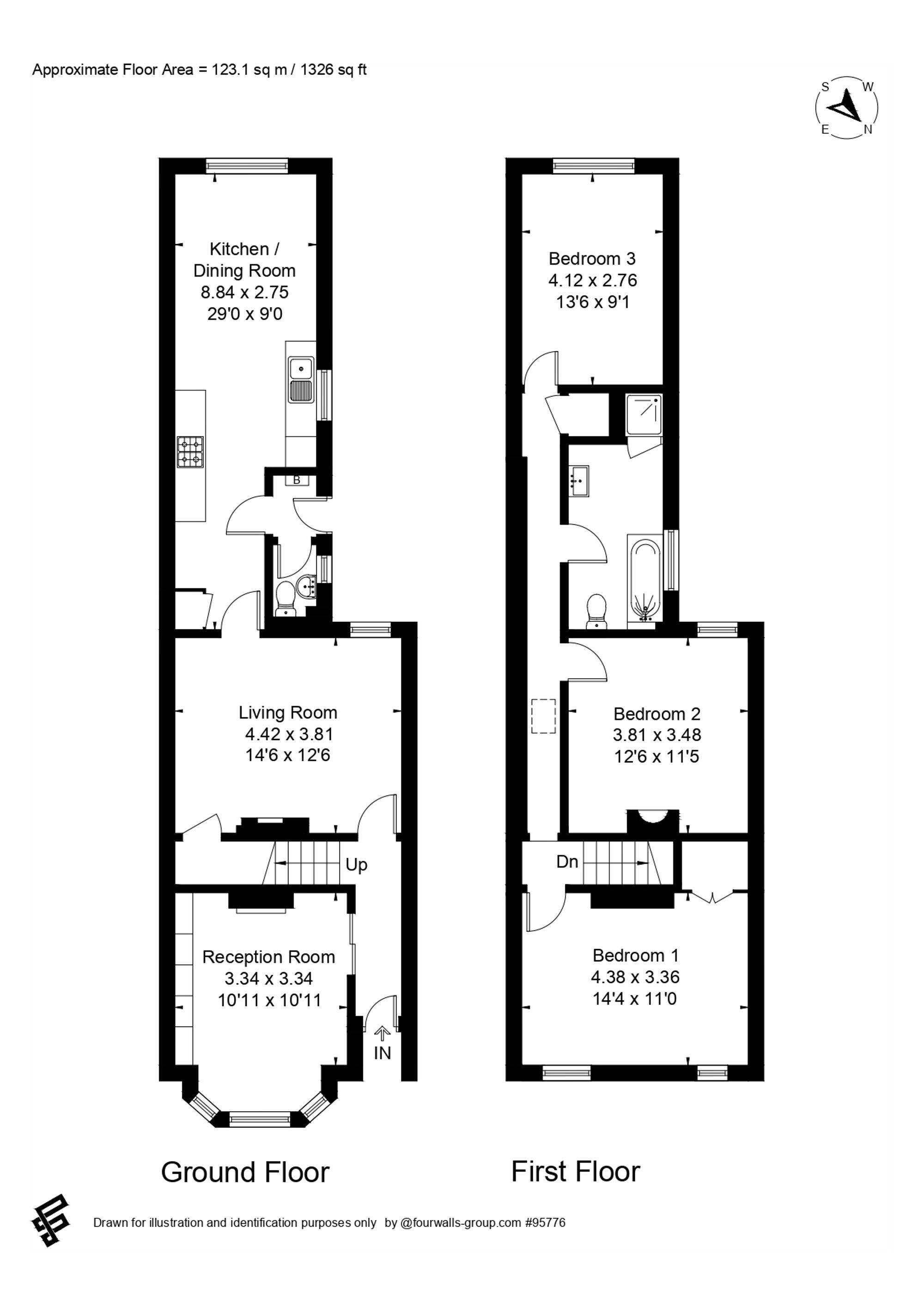 Floorplan for Weydon Hill Road, Farnham, GU9
