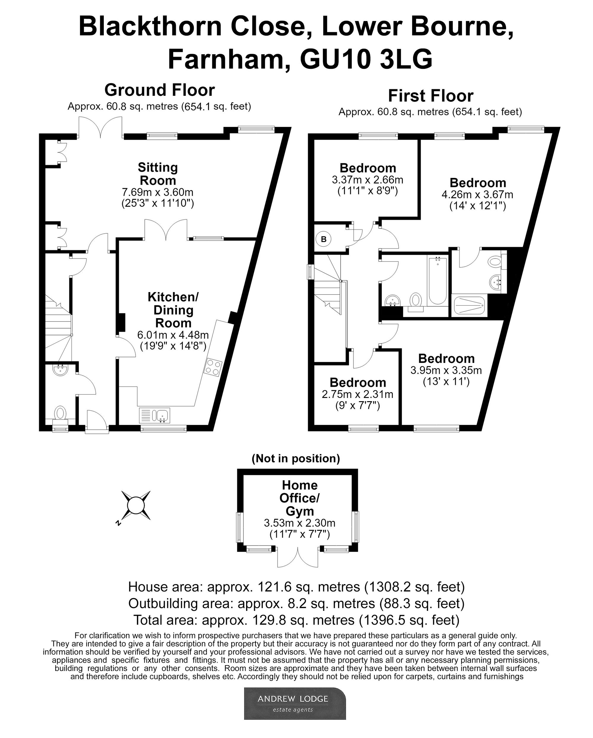 Floorplan for Blackthorn Close, Lower Bourne, GU10