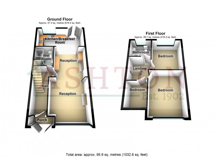 Floorplan for Chadwell Heath, Romford, Essex