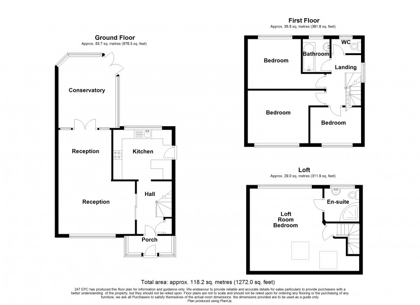 Floorplan for Chadwell Heath, Romford