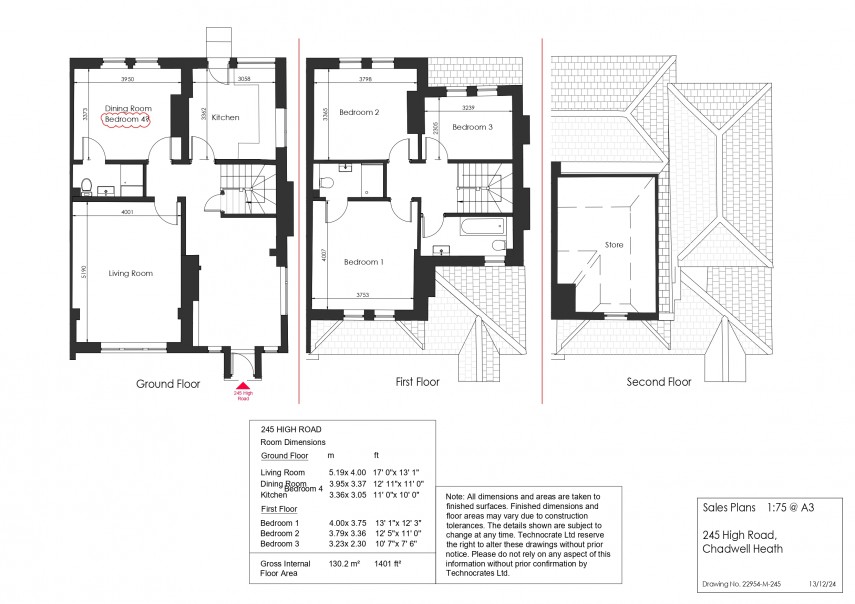 Floorplan for Chadwell Heath