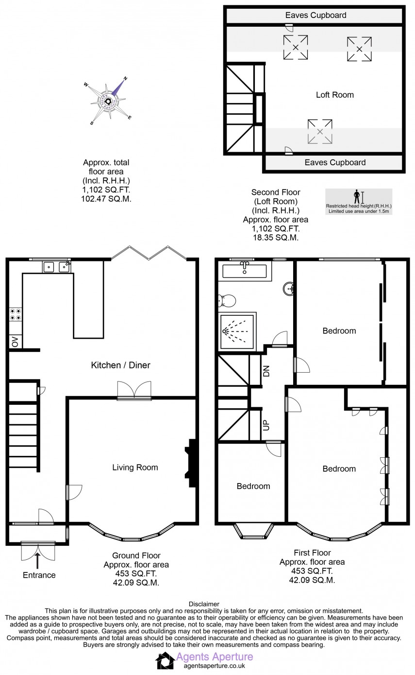 Floorplan for Chadwell Heath, Romford