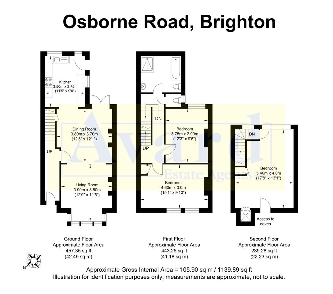 Floorplan for Osborne Road, Brighton