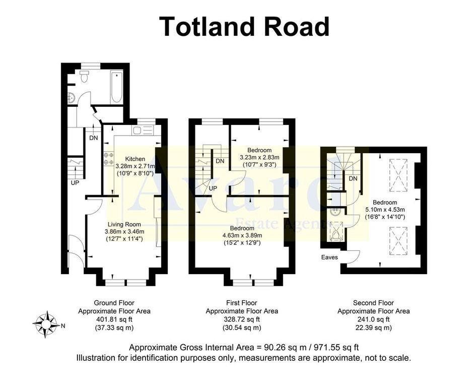 Floorplan for Totland Road, Brighton