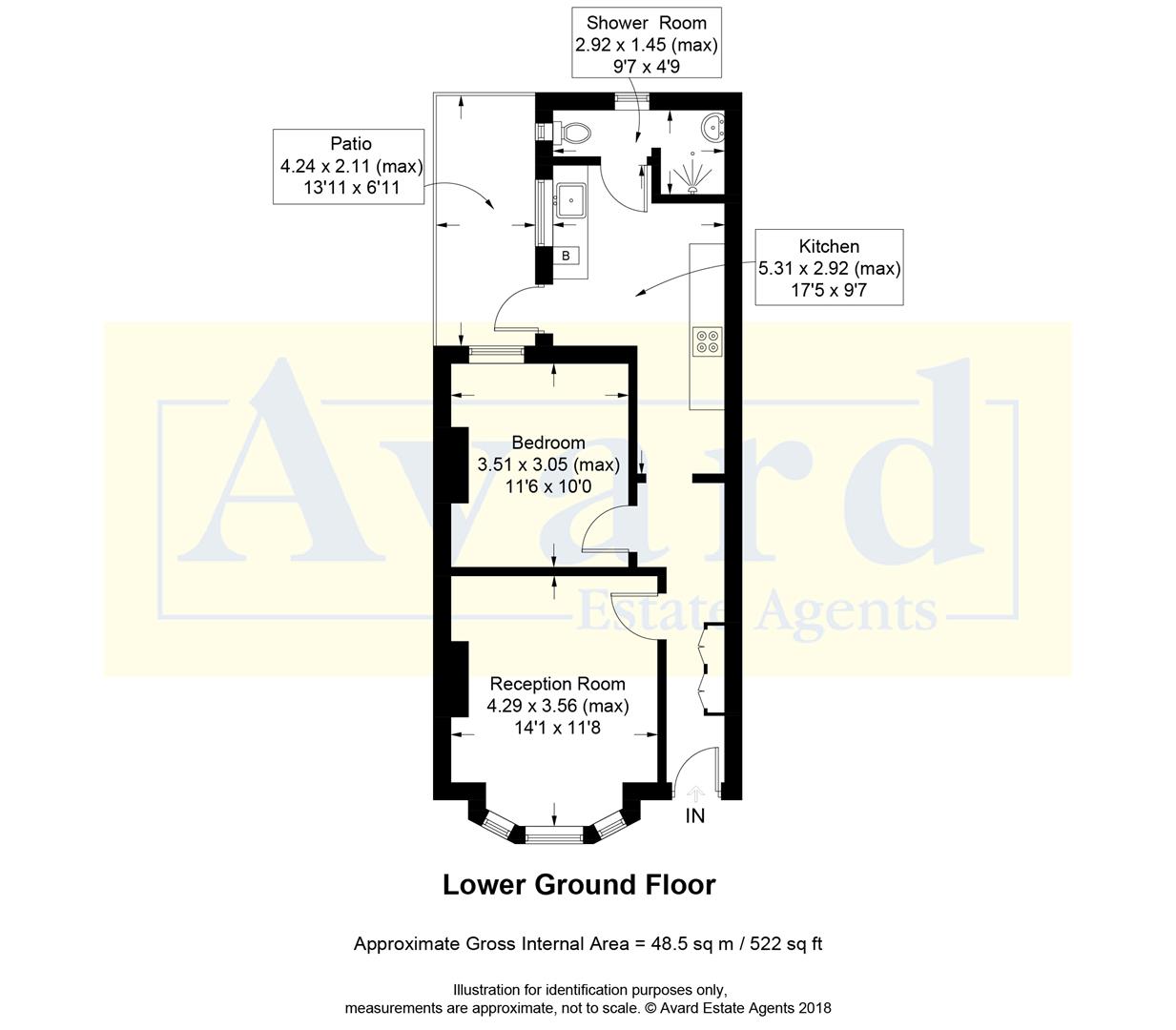 Floorplan for Ditchling Rise, Brighton