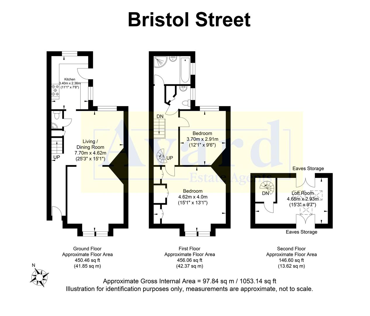 Floorplan for Bristol Street, Brighton