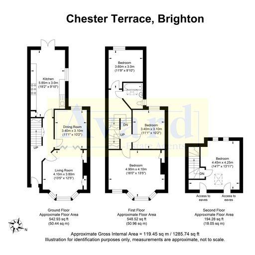 Floorplan for Chester Terrace, Brighton