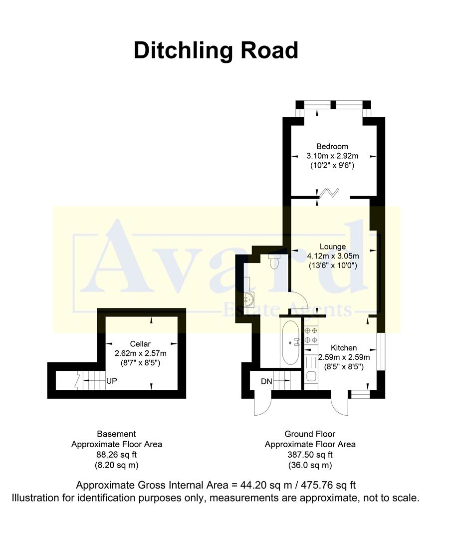 Floorplan for Ditchling Road, Brighton