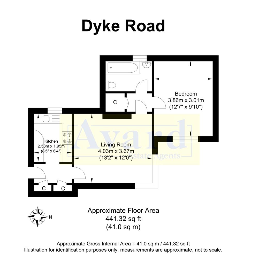 Floorplan for Dyke Road, Brighton