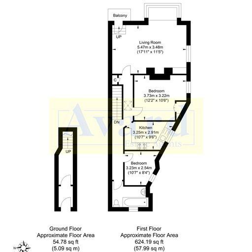 Floorplan for Ditchling Road, Brighton